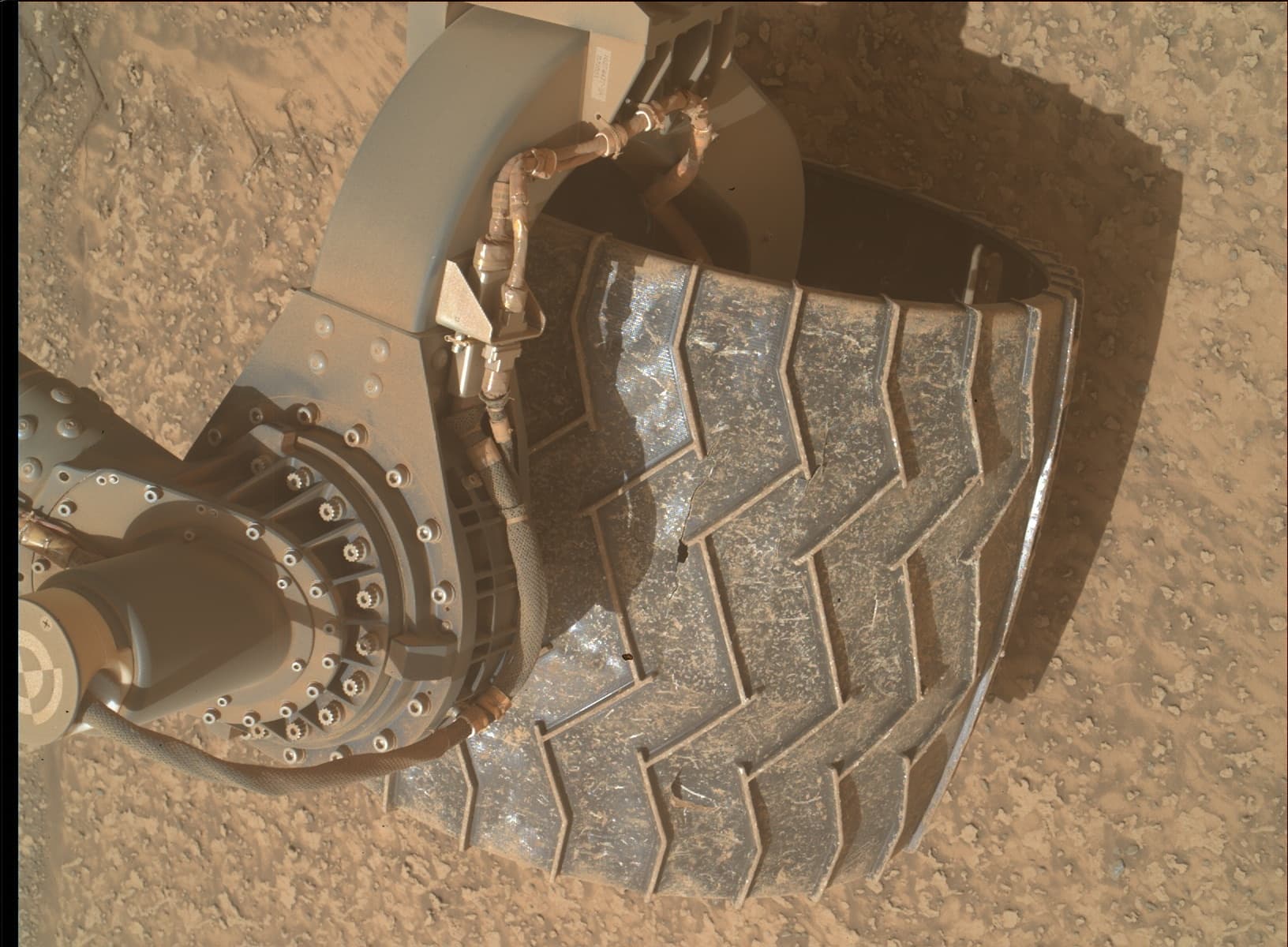 Mars image captured by MAHLI on Curiosity