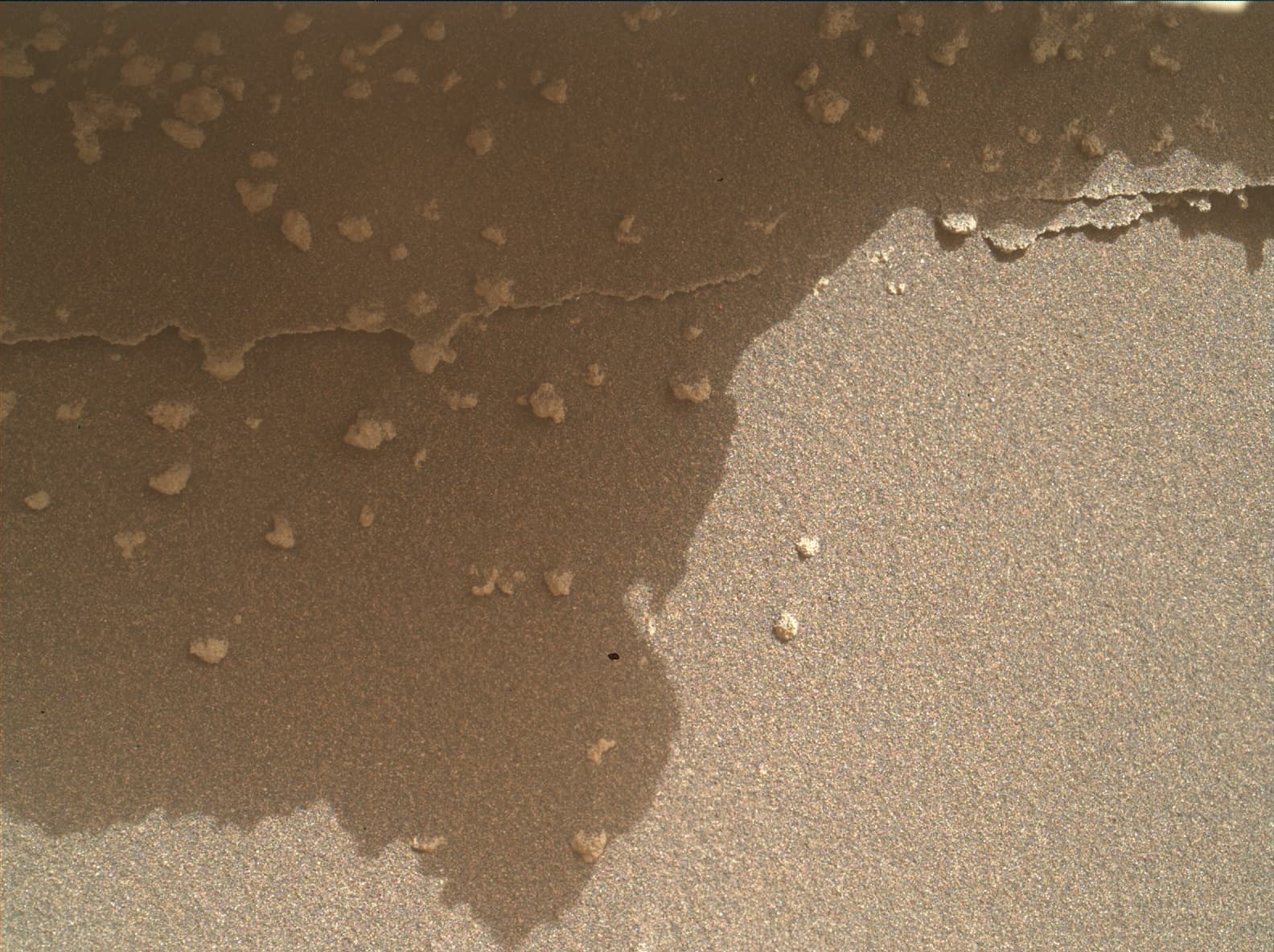 Mars image captured by MAHLI on Curiosity