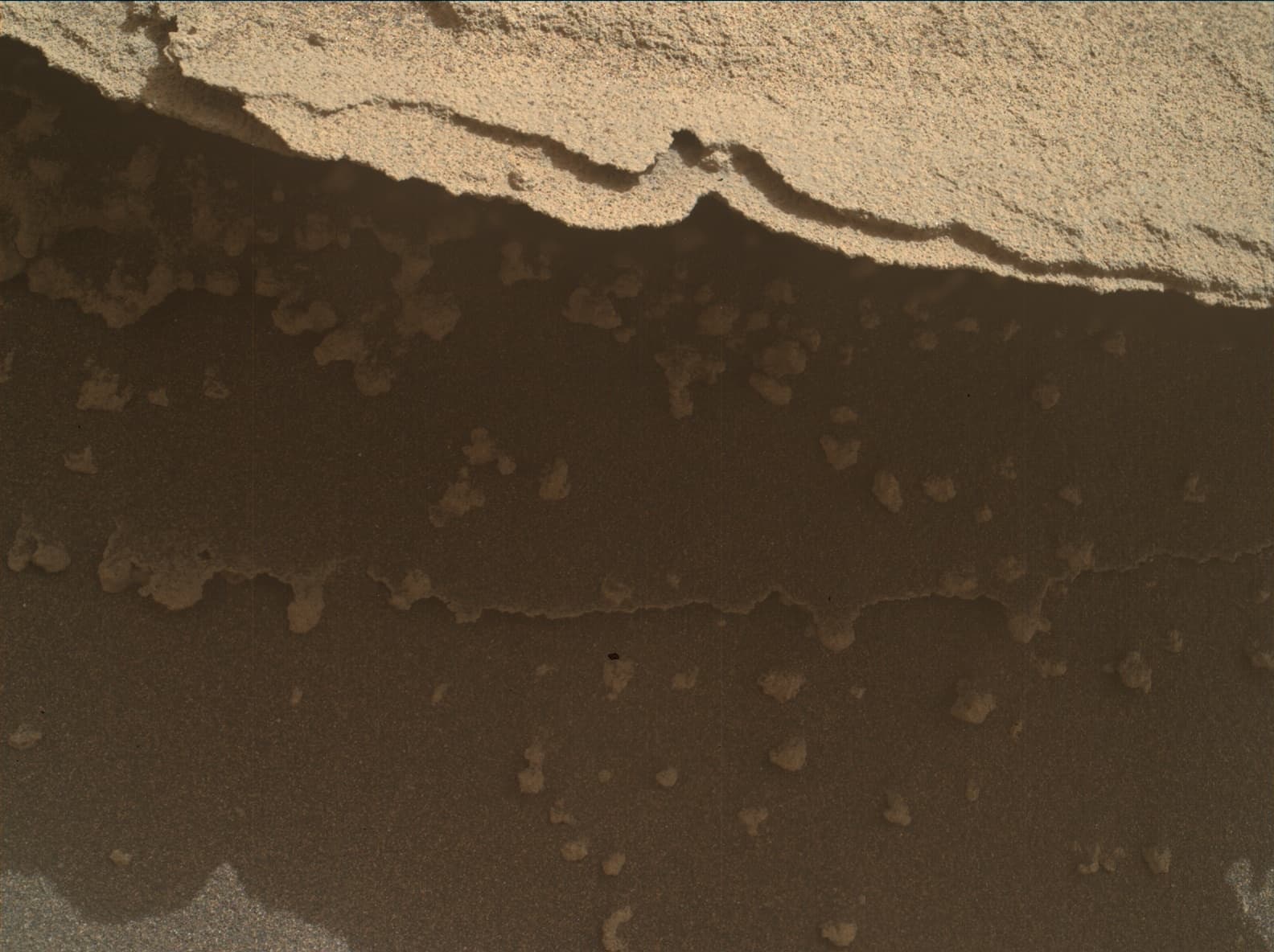 Mars image captured by MAHLI on Curiosity