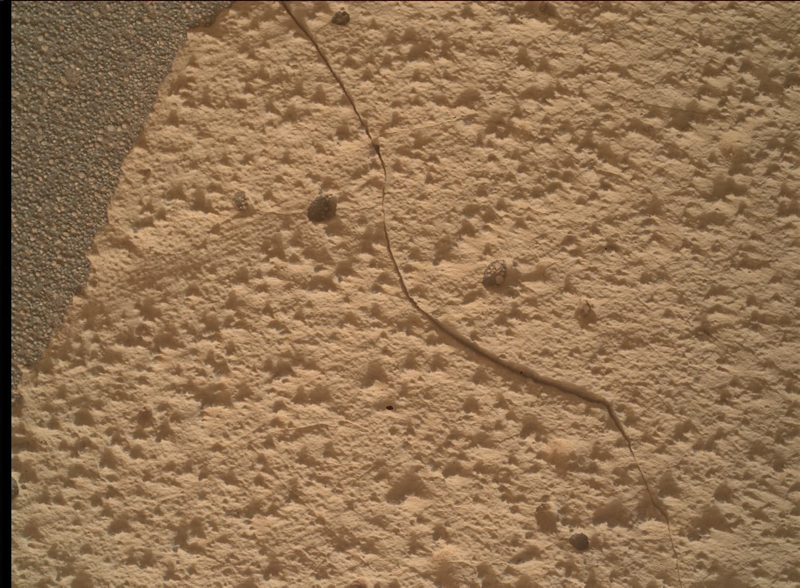 Mars image captured by MAHLI on Curiosity