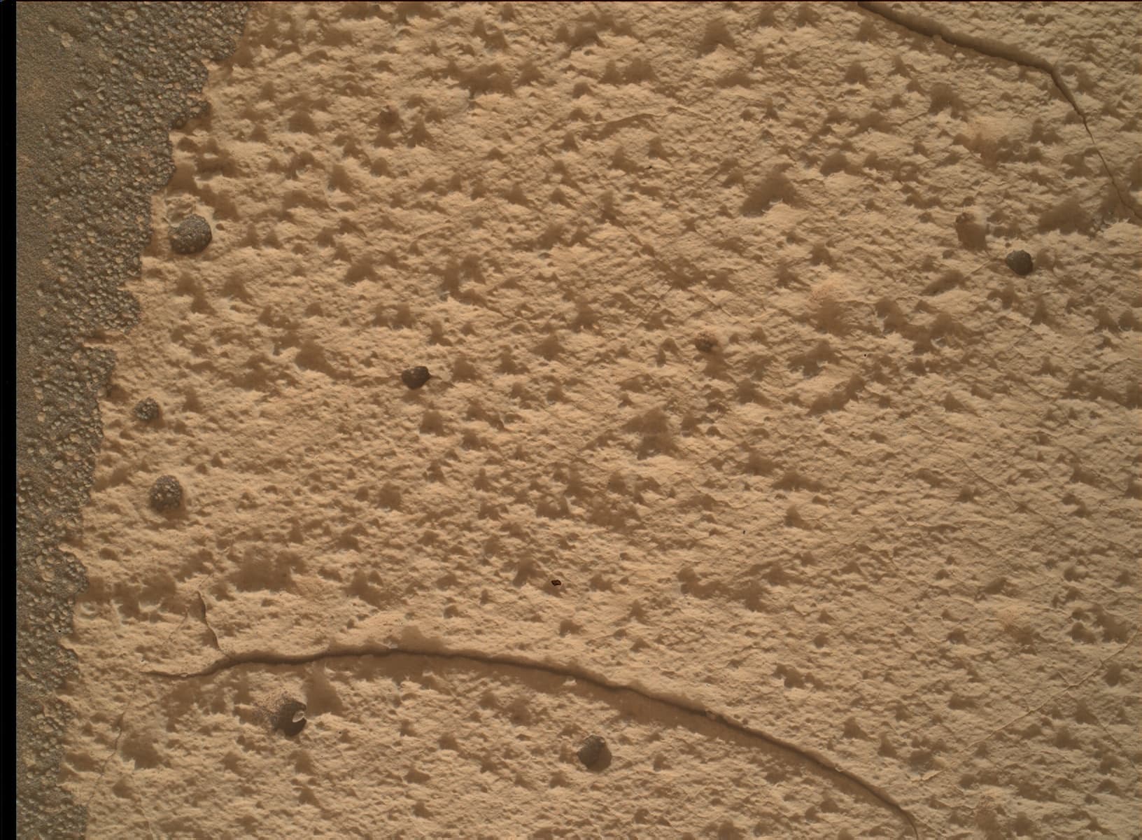 Mars image captured by MAHLI on Curiosity
