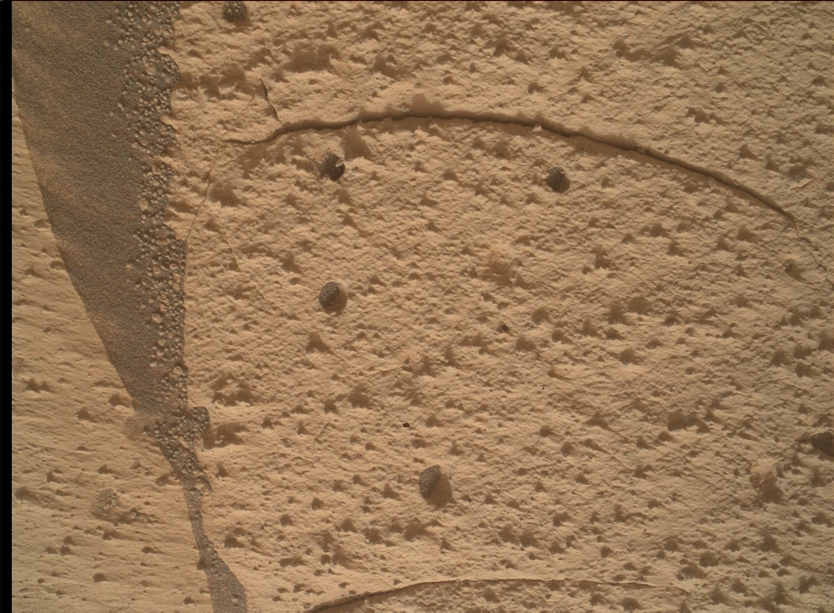 Mars image captured by MAHLI on Curiosity