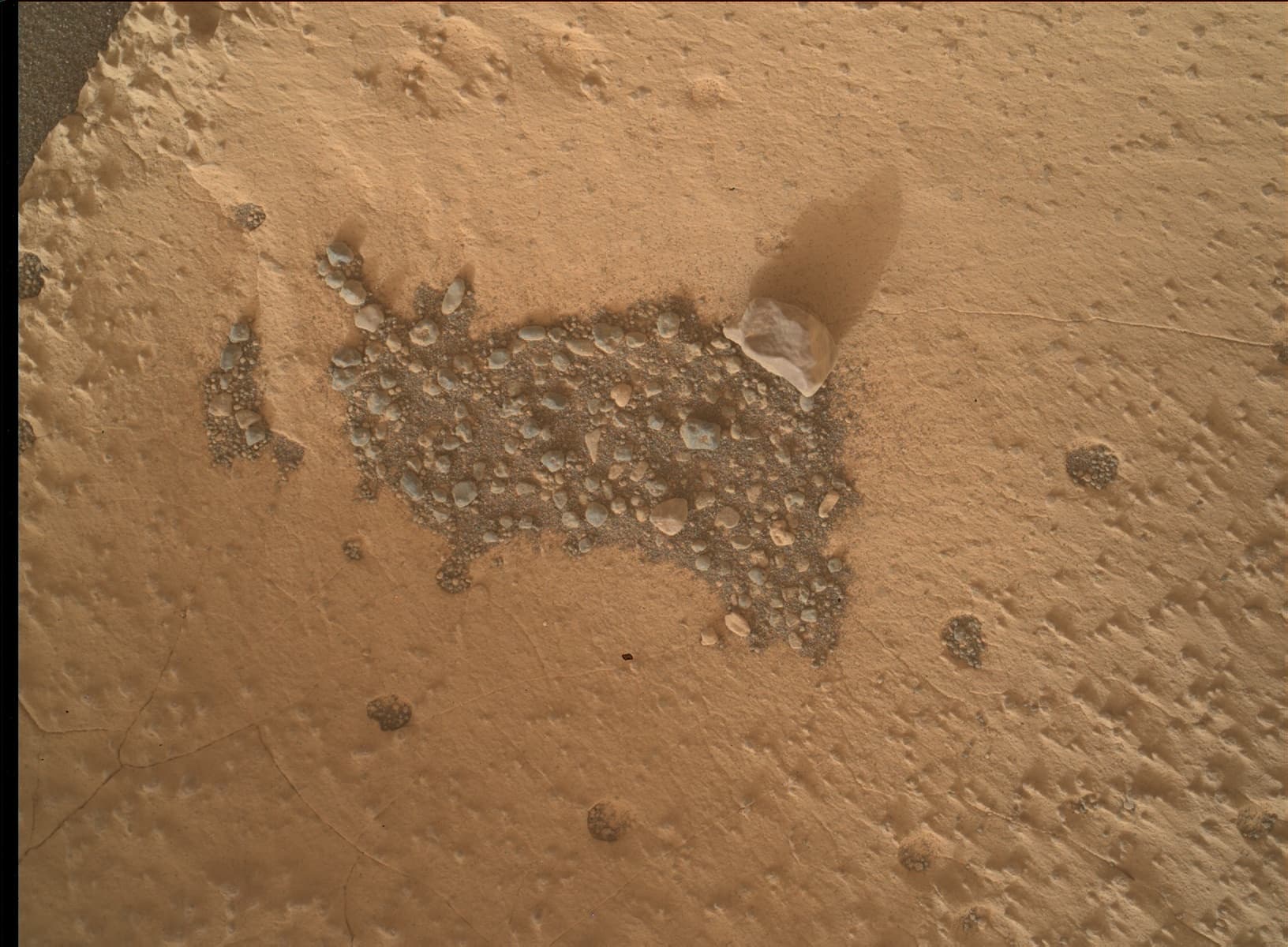 Foto de Marte da câmera MAHLI