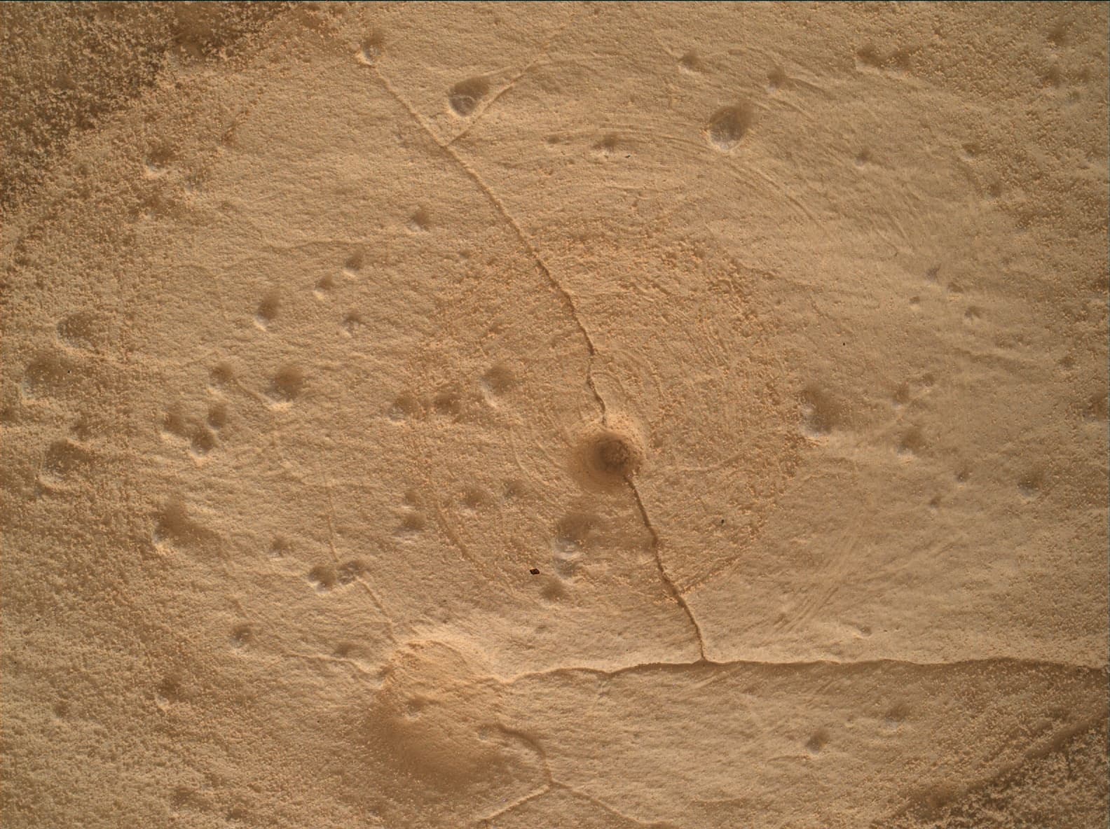 Mars image captured by MAHLI on Curiosity
