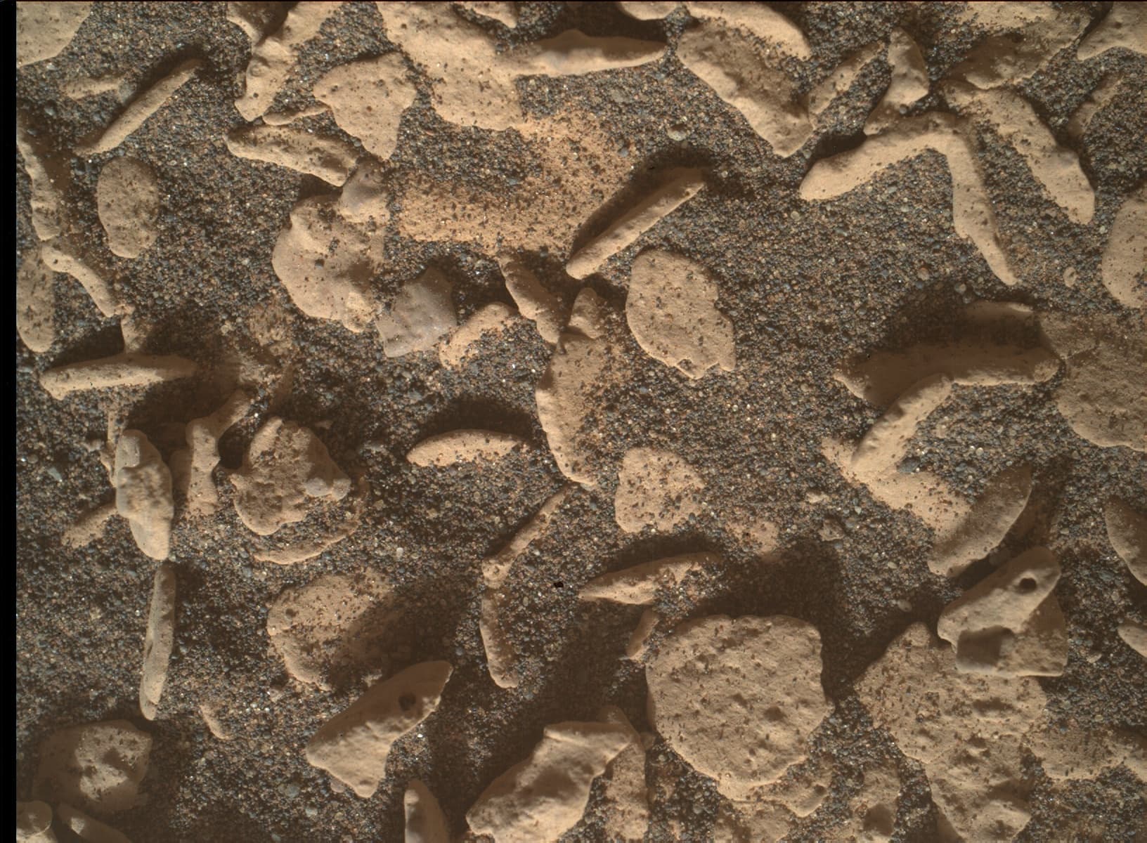 Foto de Marte da câmera MAHLI