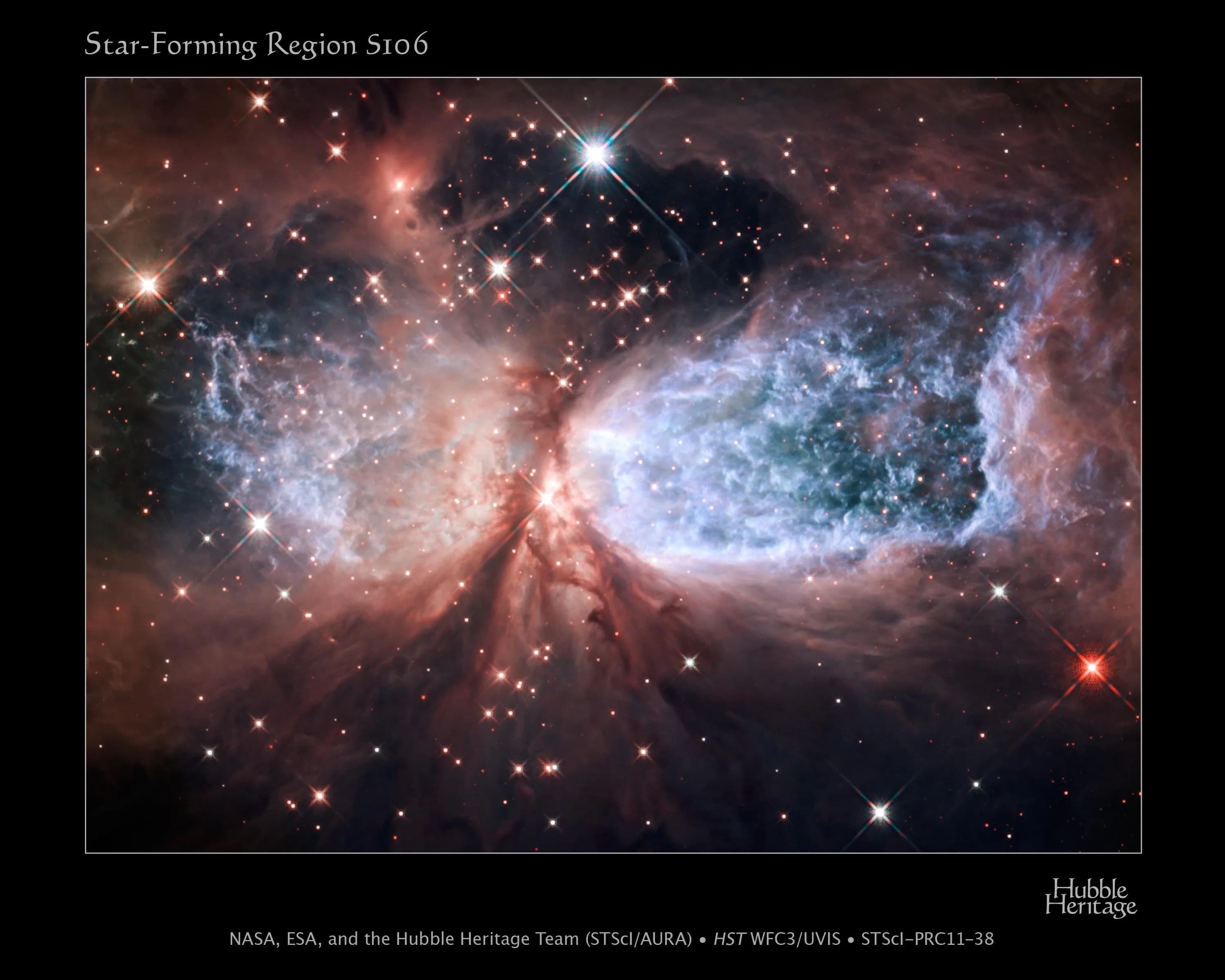 Hubble Serves Up a Holiday Snow Angel