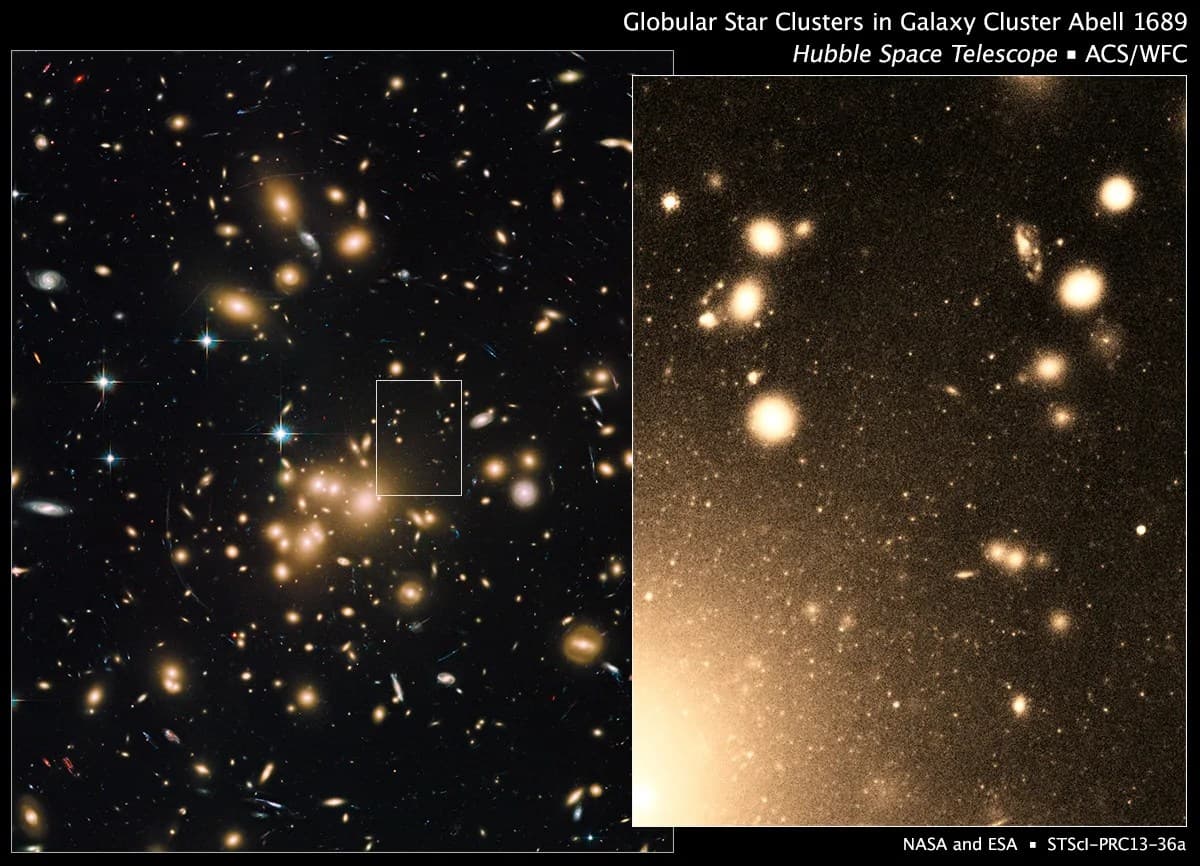 Hubble Uncovers Largest Known Group of Star Clusters, Clues to Dark Matter