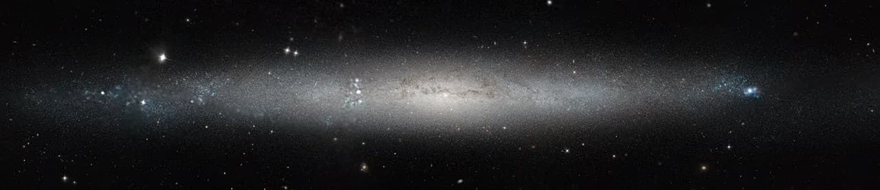 Hubble Sees a Silver Needle in the Sky