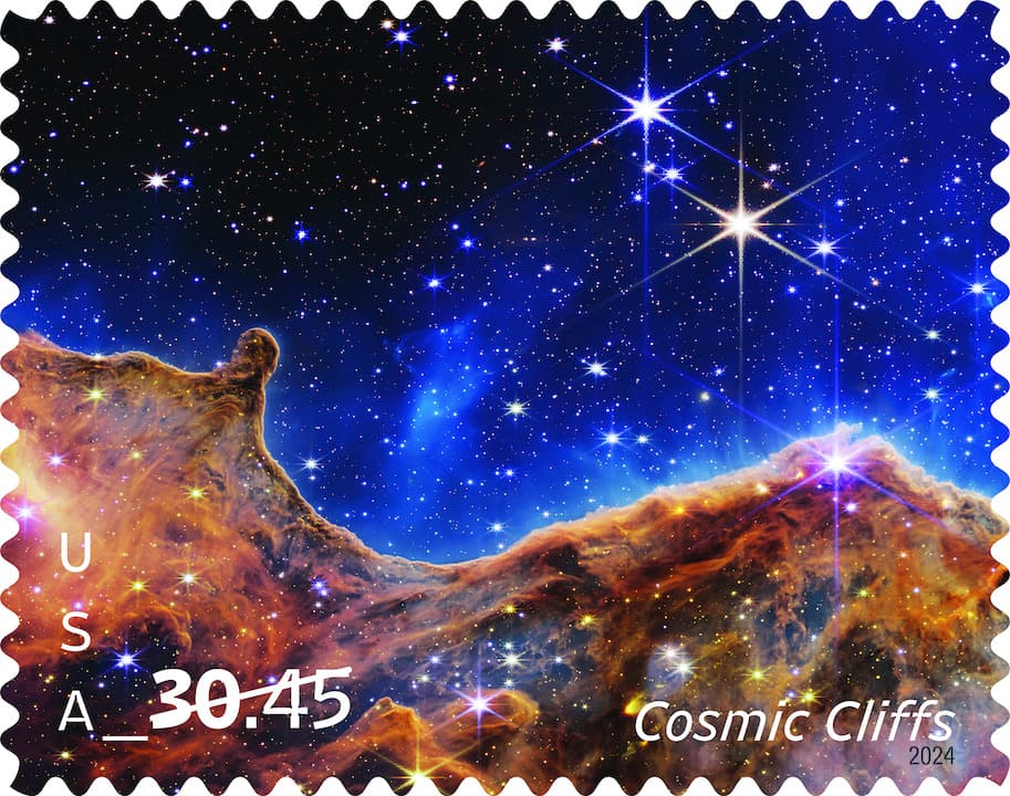 New U.S. Postal Service Stamps Feature Iconic NASA Webb Images