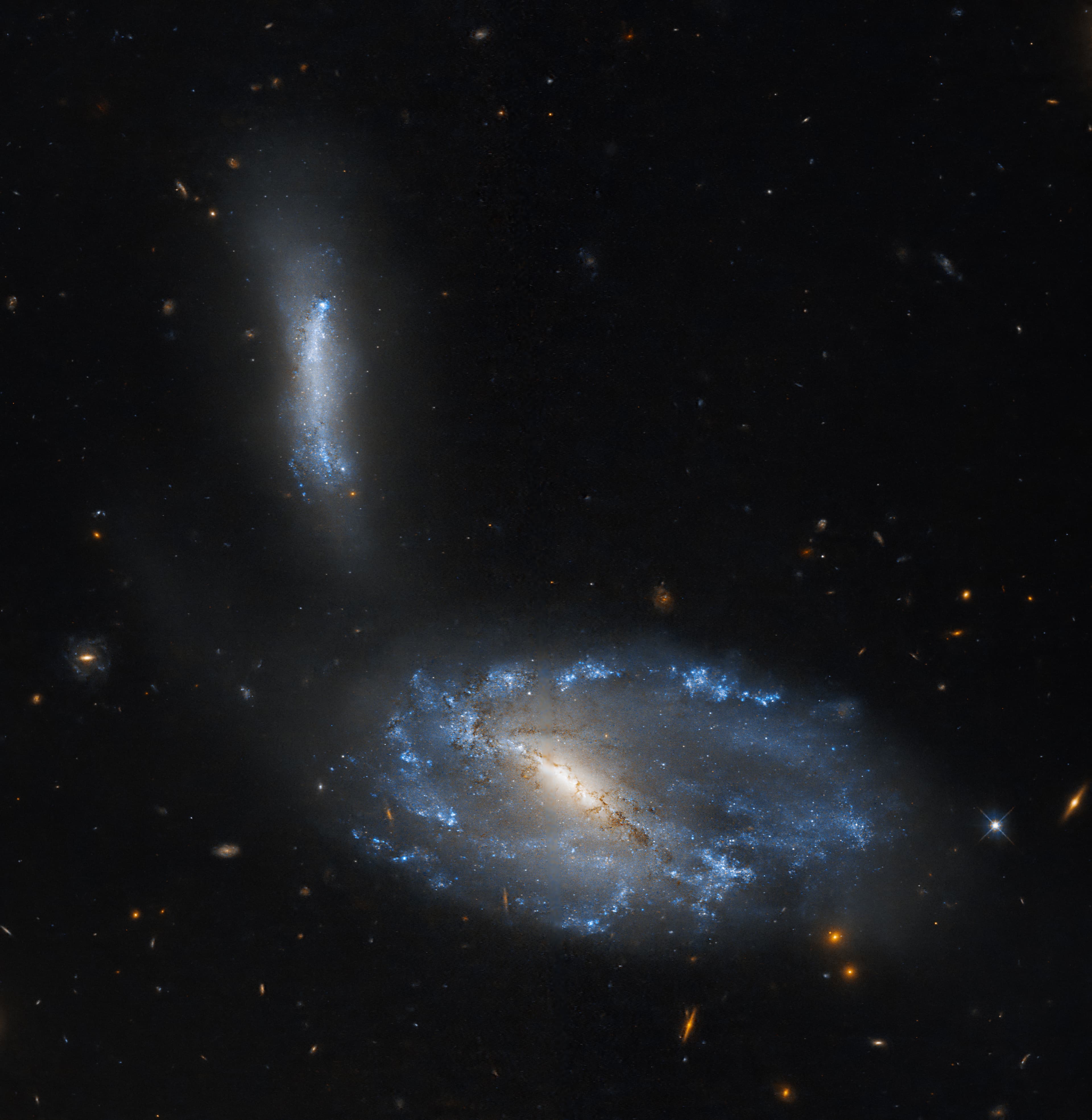 Hubble Studies a Sparkling Galaxy Pair