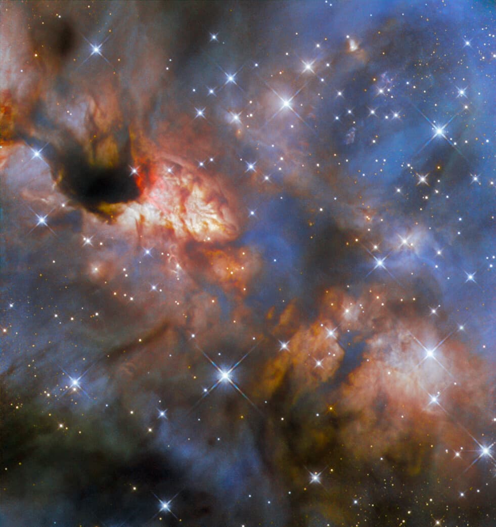 Hubble Views a Massive Star Forming