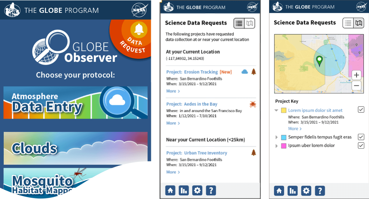 Applications Now Open to Request Location-Specific Data from GLOBE Observer
