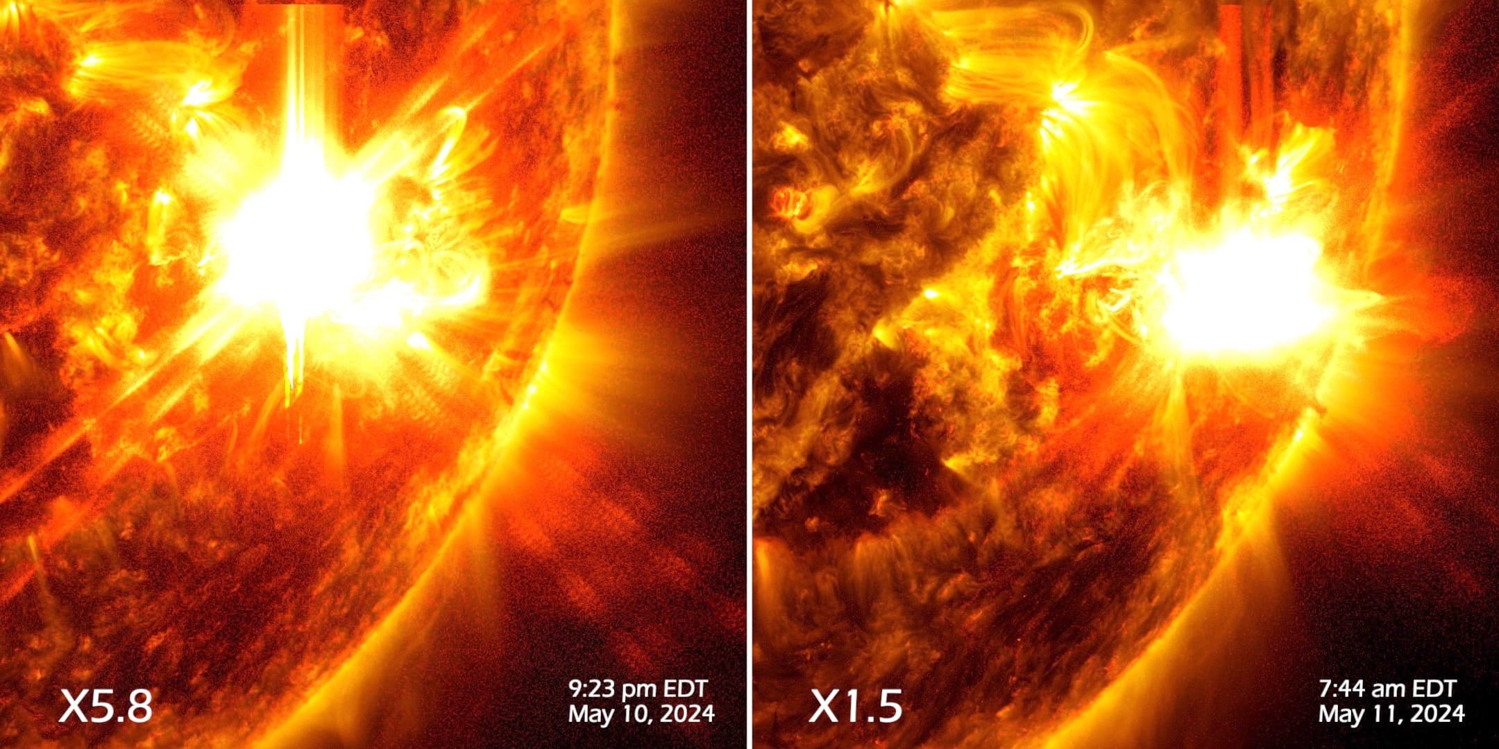 Sun Releases 2 Strong Flares