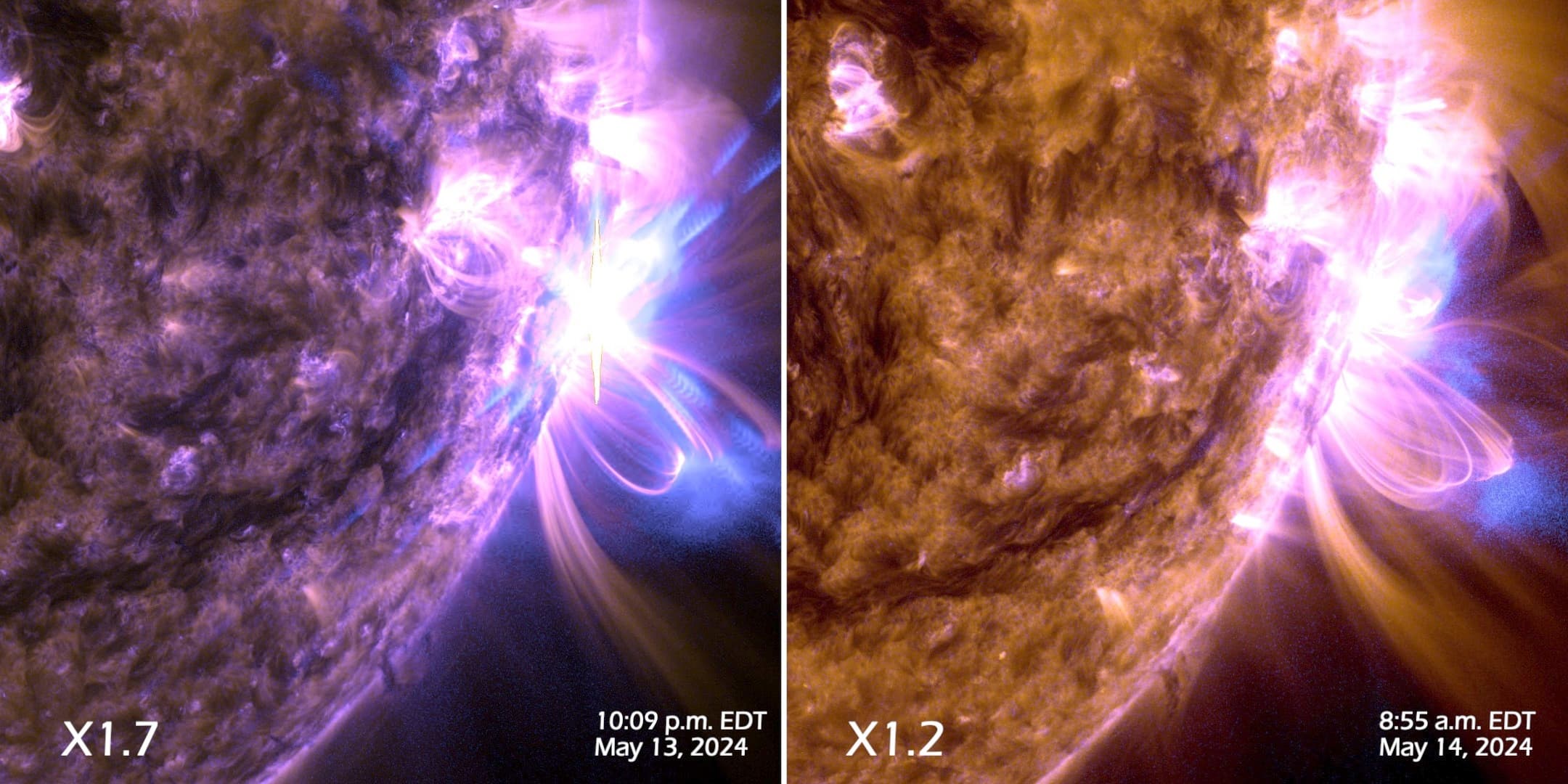 Sun Releases 2 Strong Solar Flares