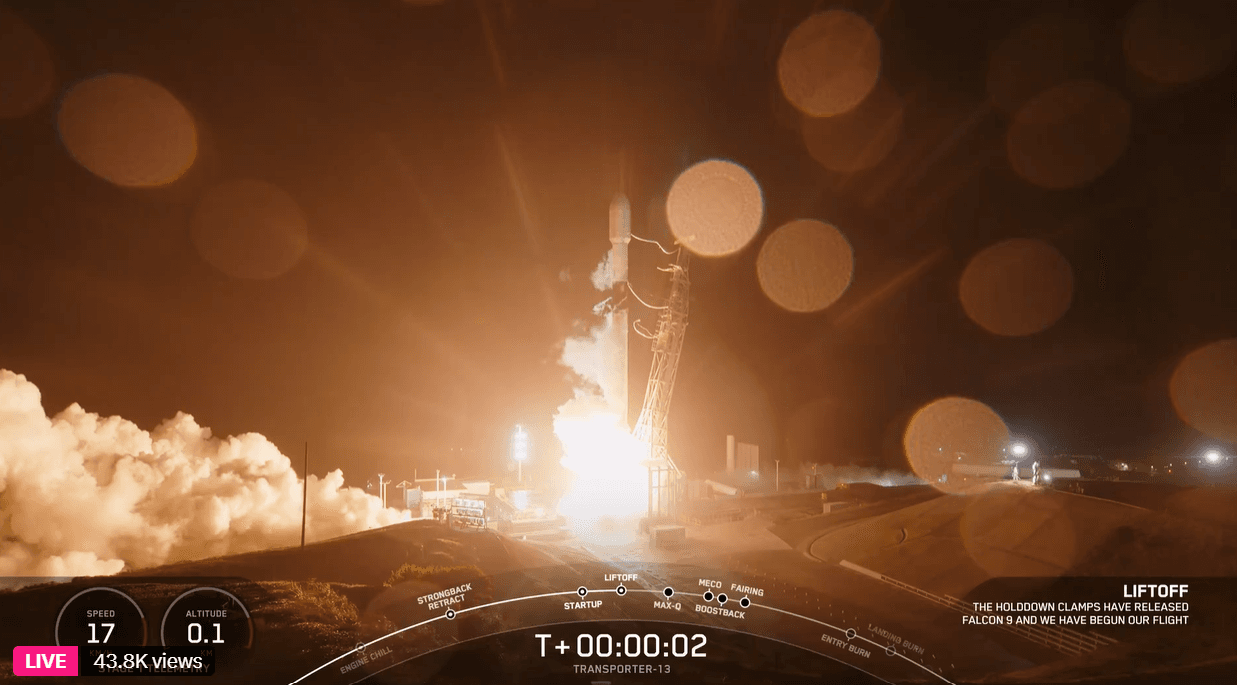 Liftoff of NASA’s EZIE Mission