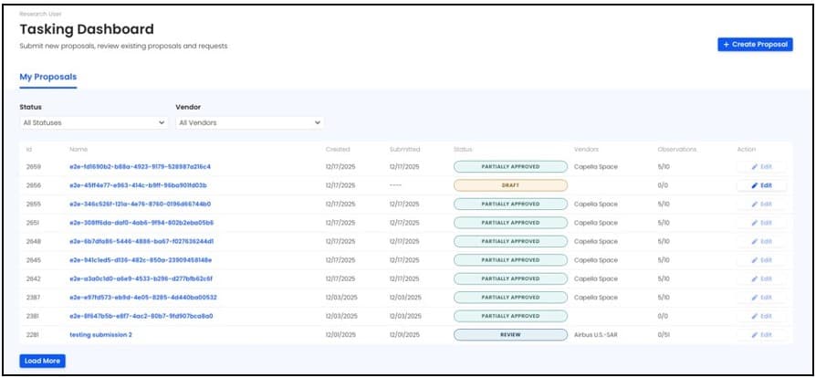 CSDA Releases New Satellite Tasking and Archive Request System