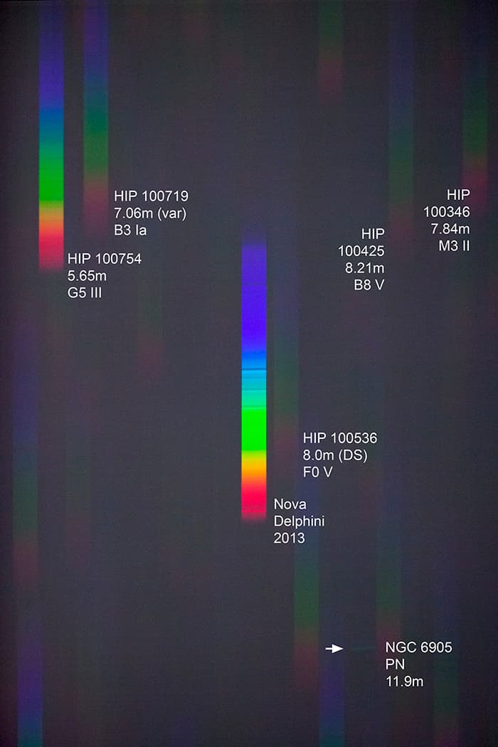 APOD: 2013 August 23 – A Spectrum of Nova Delphini