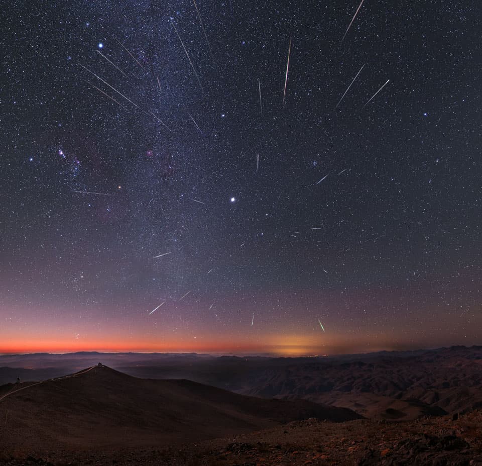 APOD: 2013 December 23 – Geminid Meteors over Chile