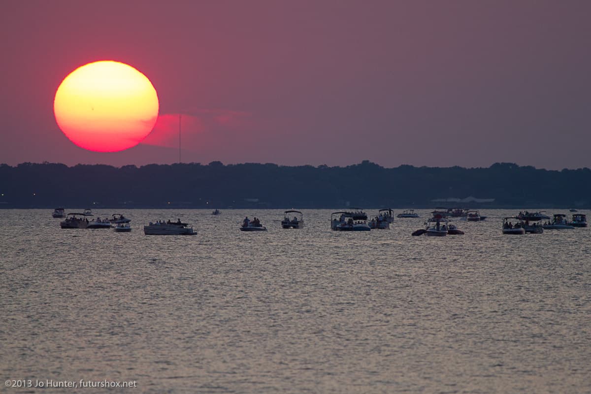 APOD: 2013 July 13 – Sunspot at Sunset