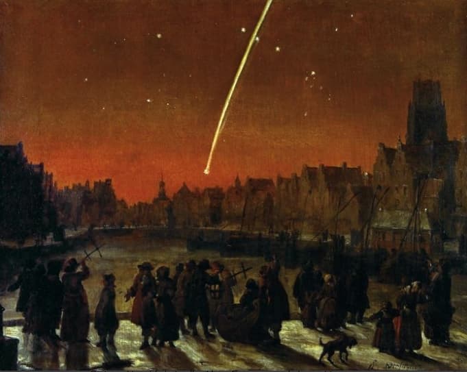 APOD: 2013 October 28 – The Great Comet of 1680 Over Rotterdam