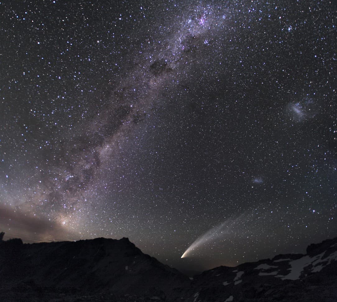 APOD: 2013 October 20 – Three Galaxies and a Comet