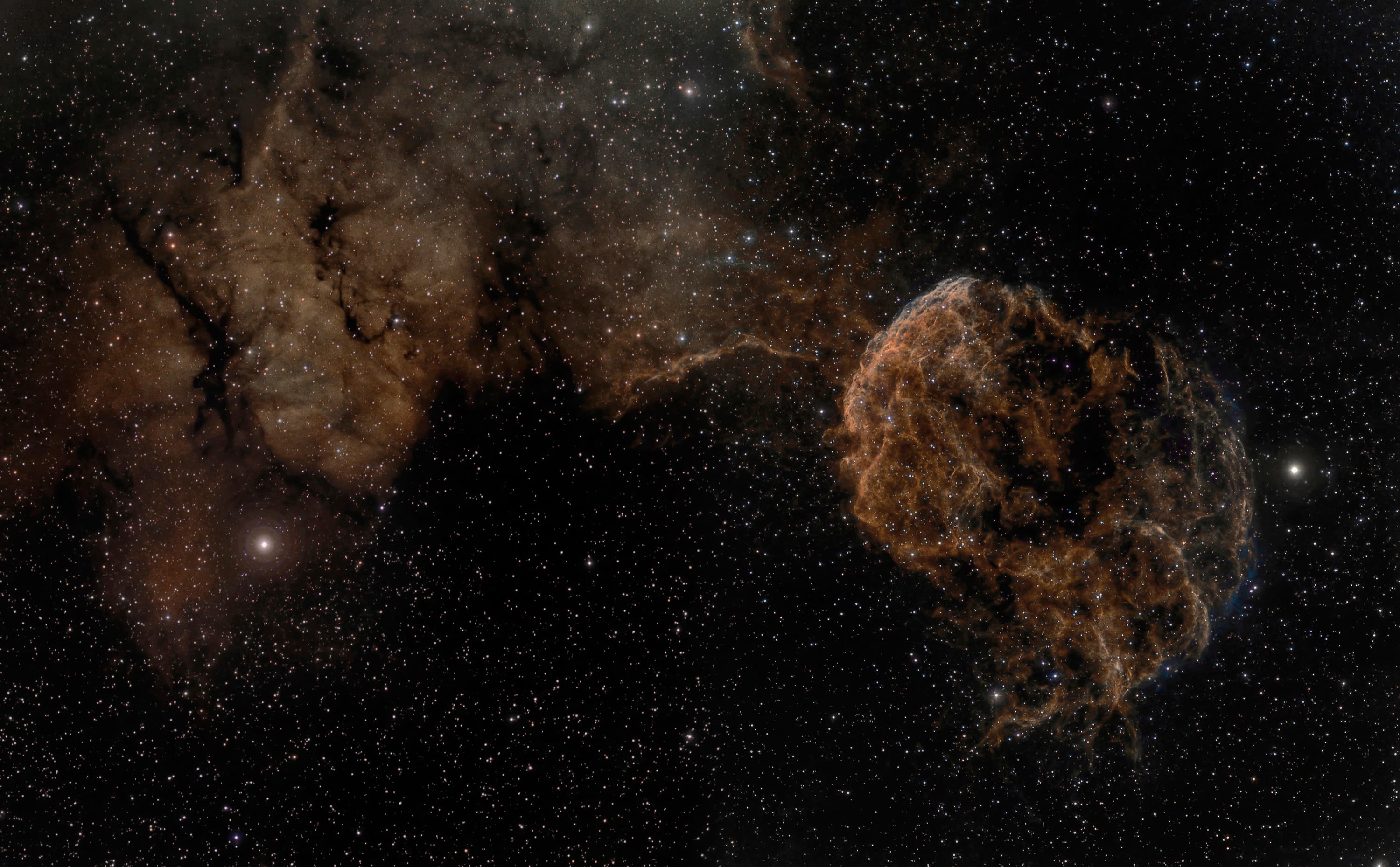 APOD: 2014 December 3 – Sharpless 249 and the Jellyfish Nebula