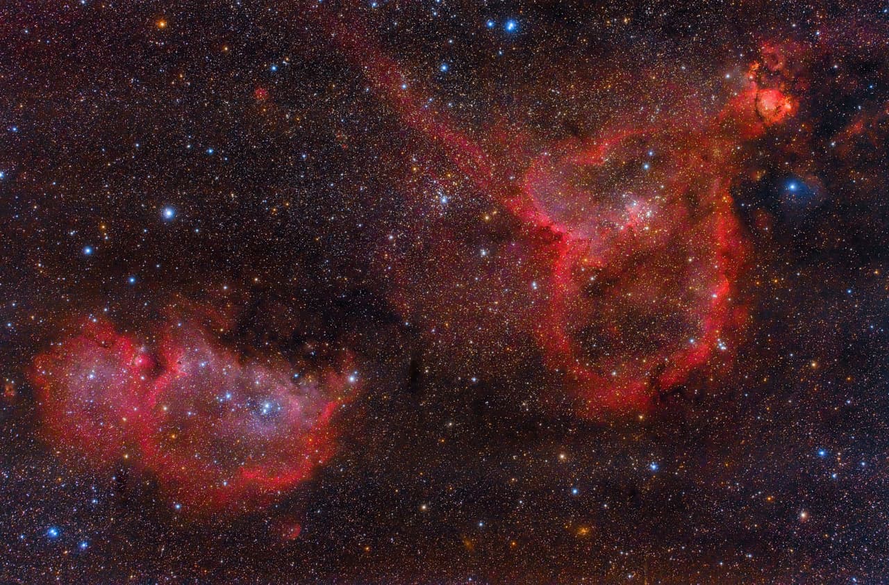 APOD: 2014 February 11 – The Heart and Soul Nebulas