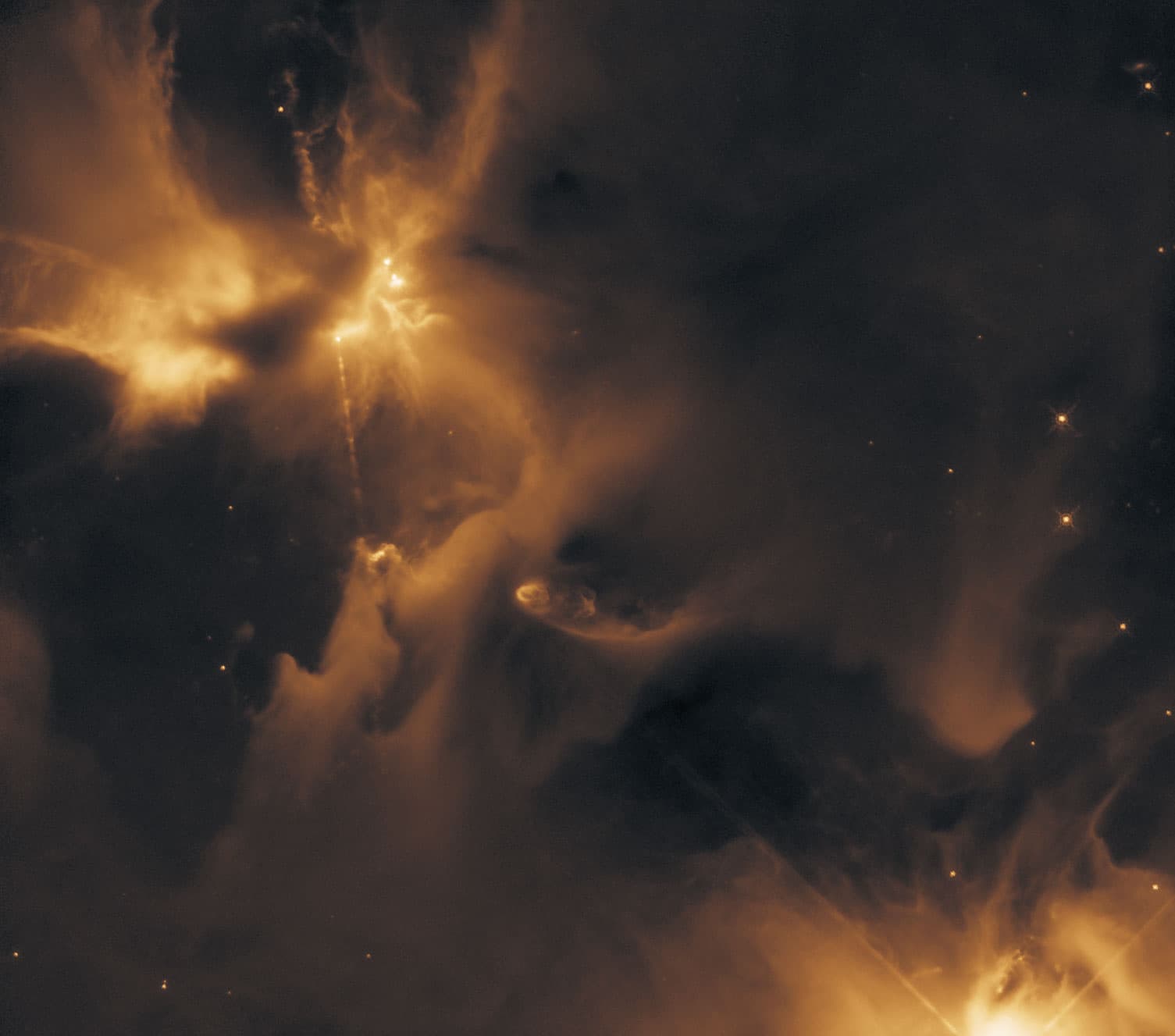 APOD: 2014 February 4 – A Particle Beam Jet forms HH 24