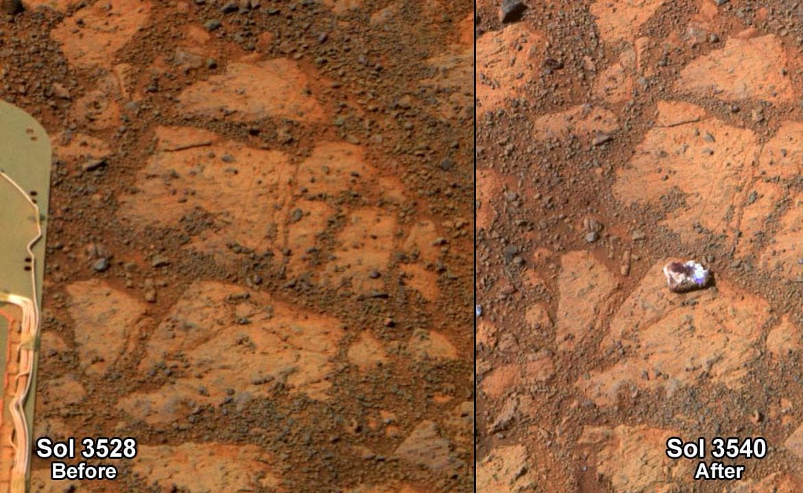 APOD: 2014 January 29 – Jelly Donut Shaped Rock Appears on Mars