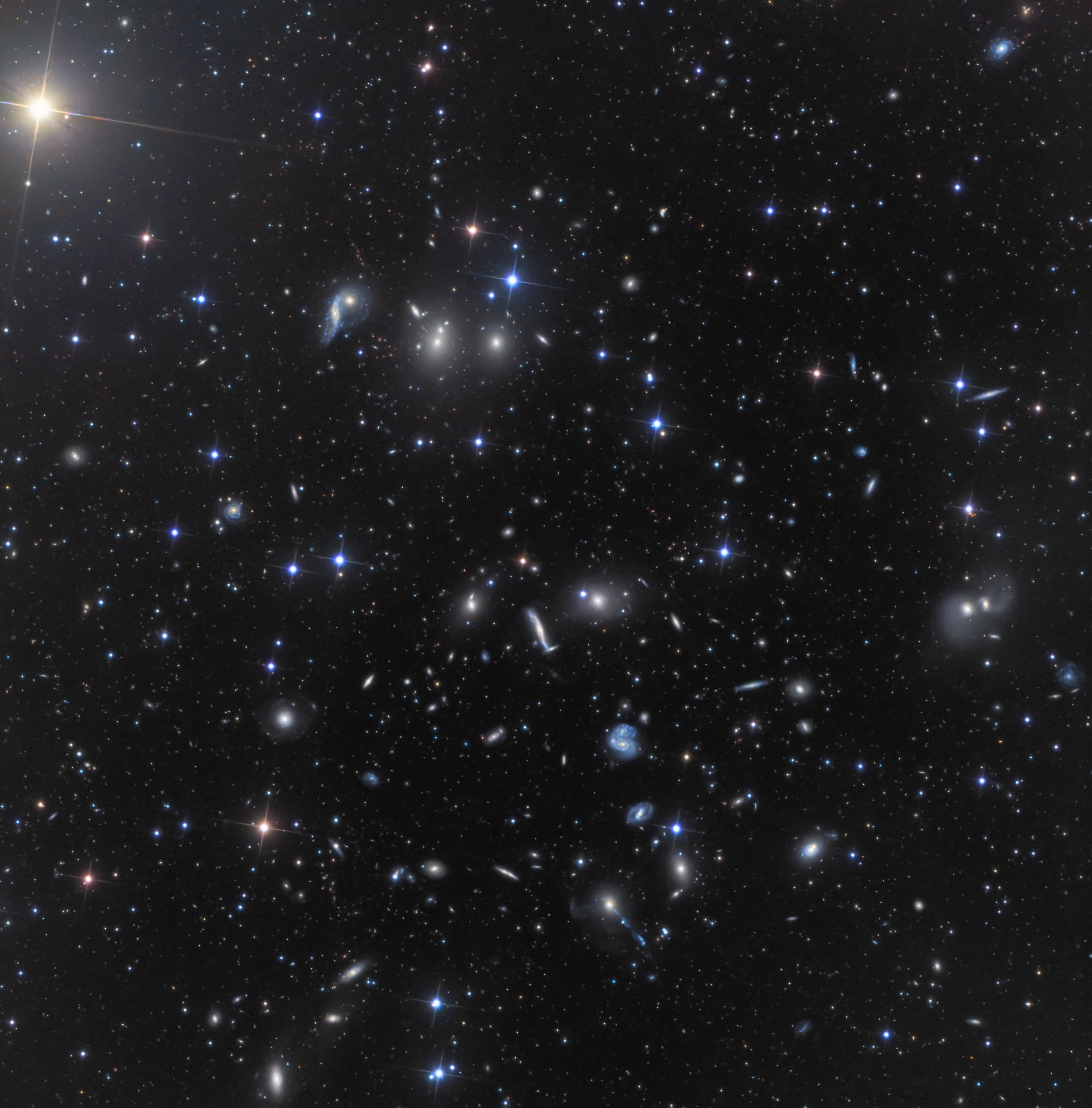 APOD: 2014 June 25 – The Hercules Cluster of Galaxies