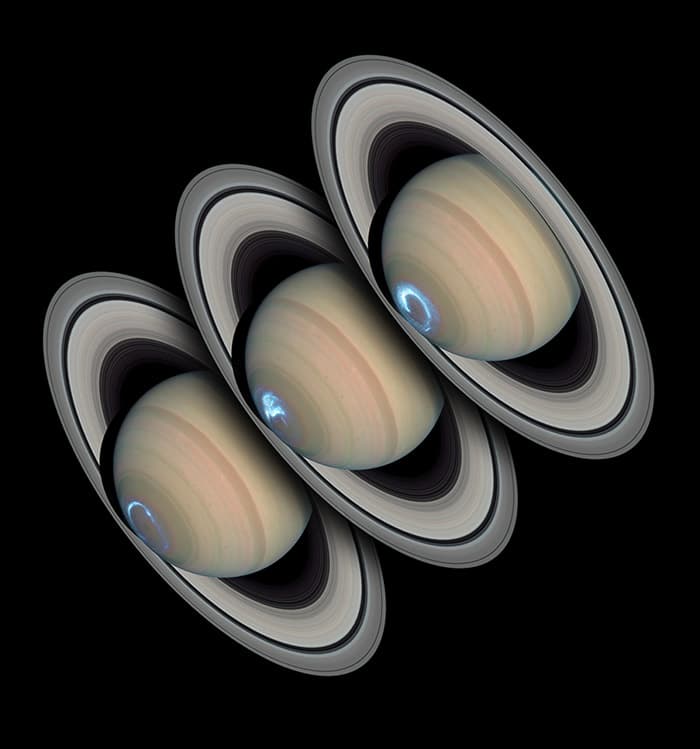 APOD: 2014 June 22 – Persistent Saturnian Auroras
