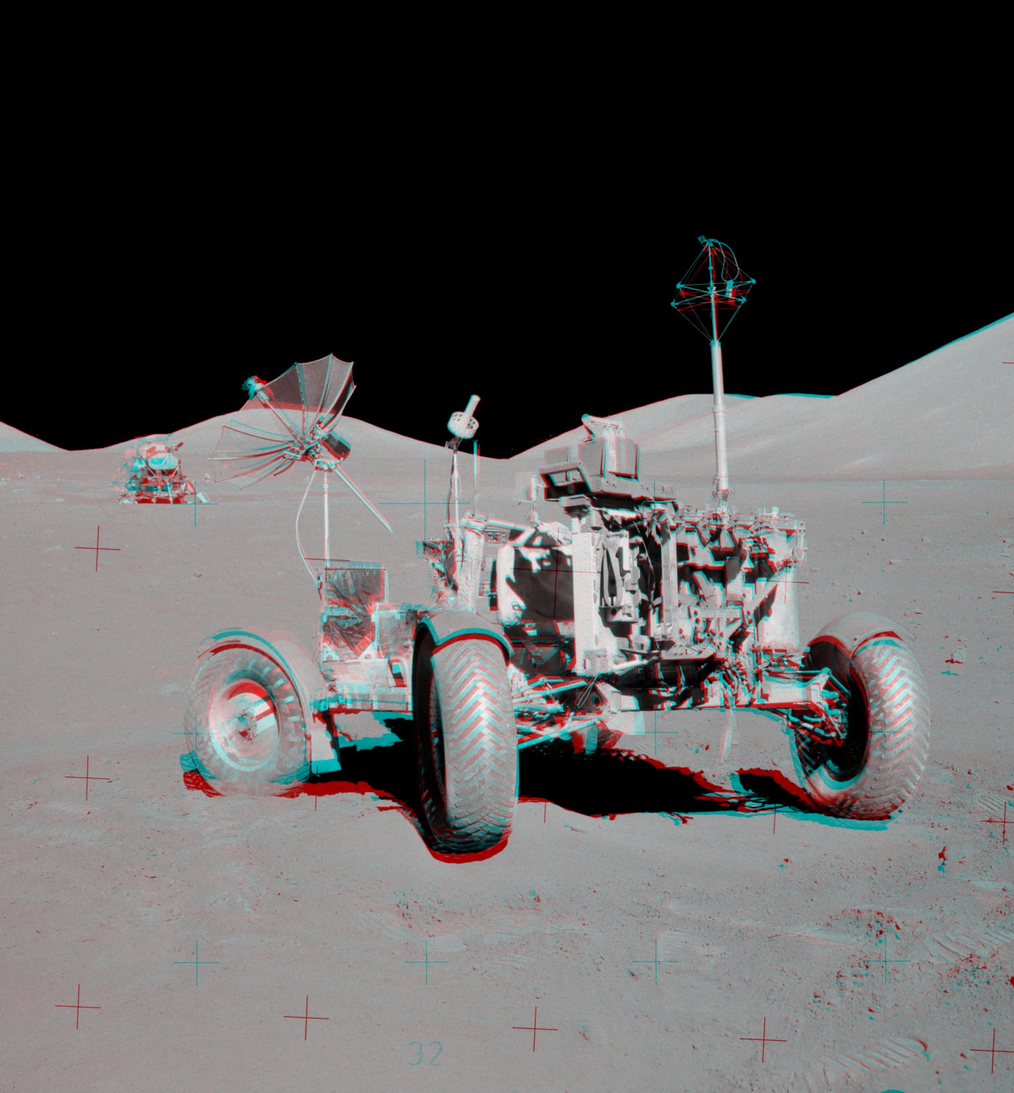 APOD: 2014 March 15 – Apollo 17 VIP Site Anaglyph