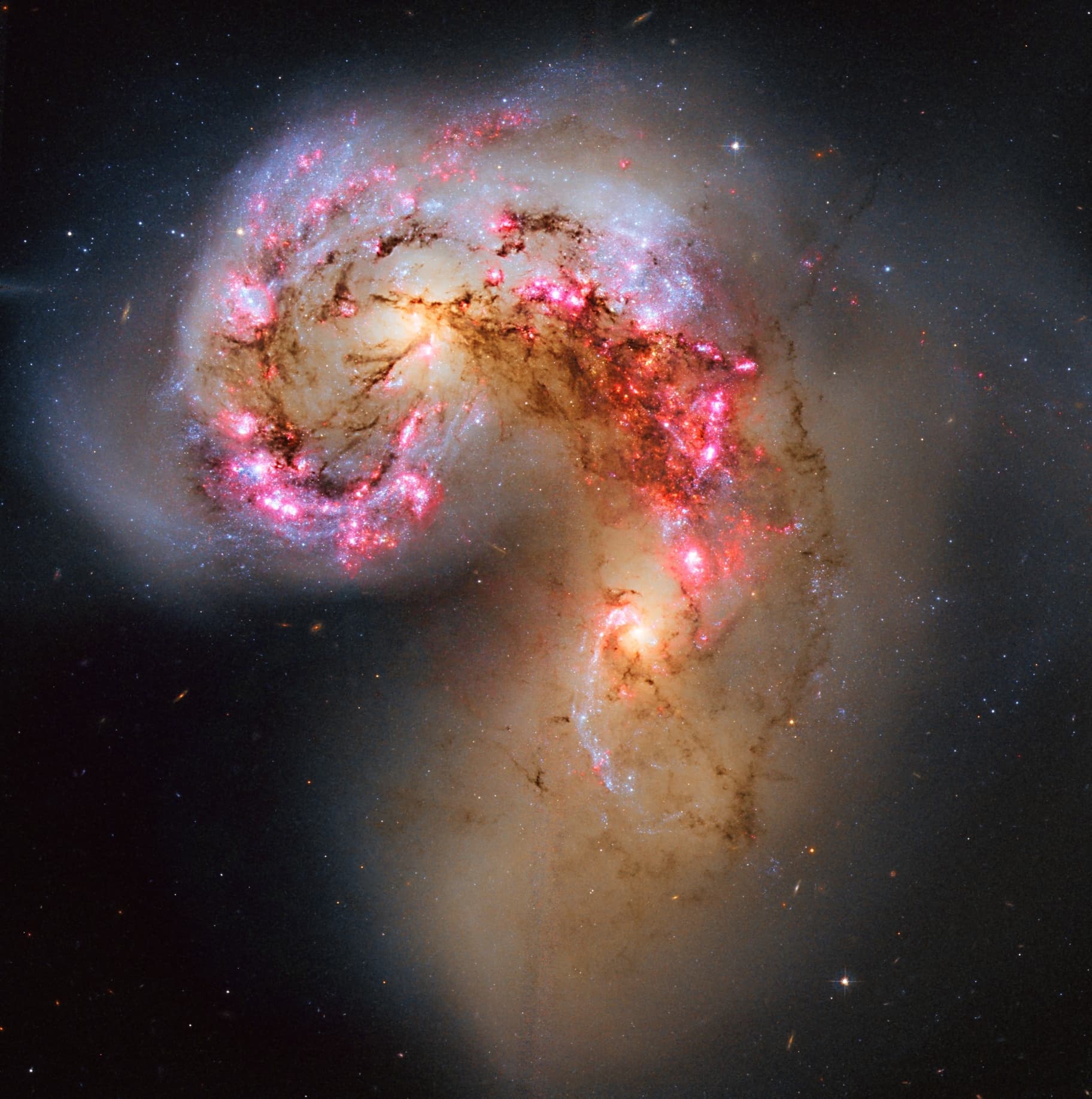 APOD: 2014 March 16 – The Antennae Galaxies in Collision