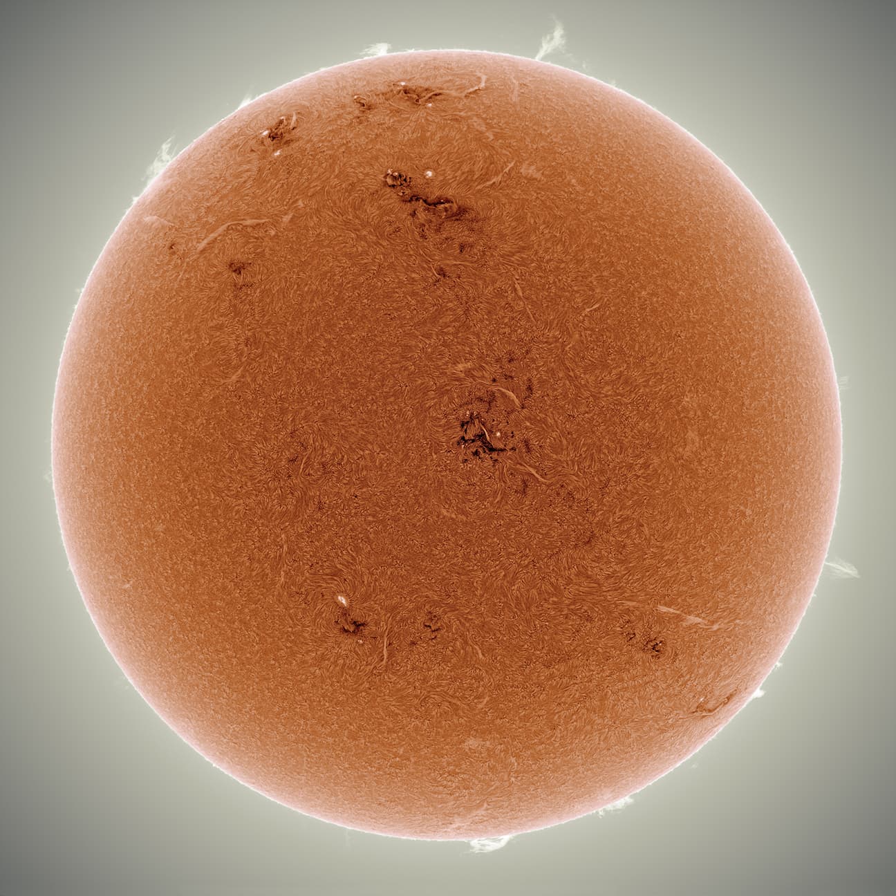 APOD: 2014 May 6 – Orange Sun Sparking