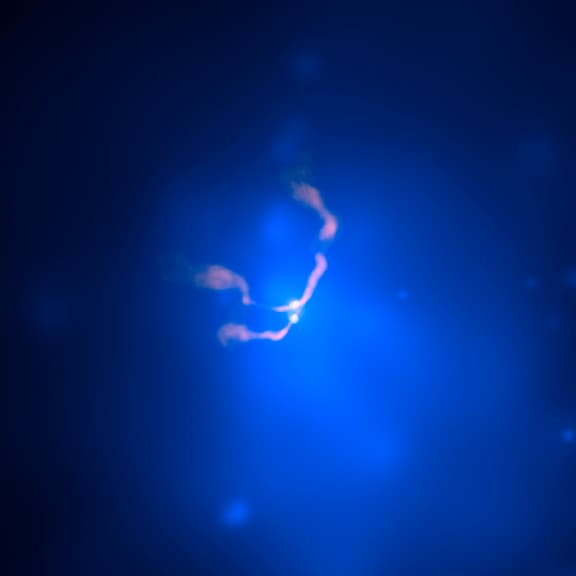 APOD: 2014 September 28 – Two Black Holes Dancing in 3C 75
