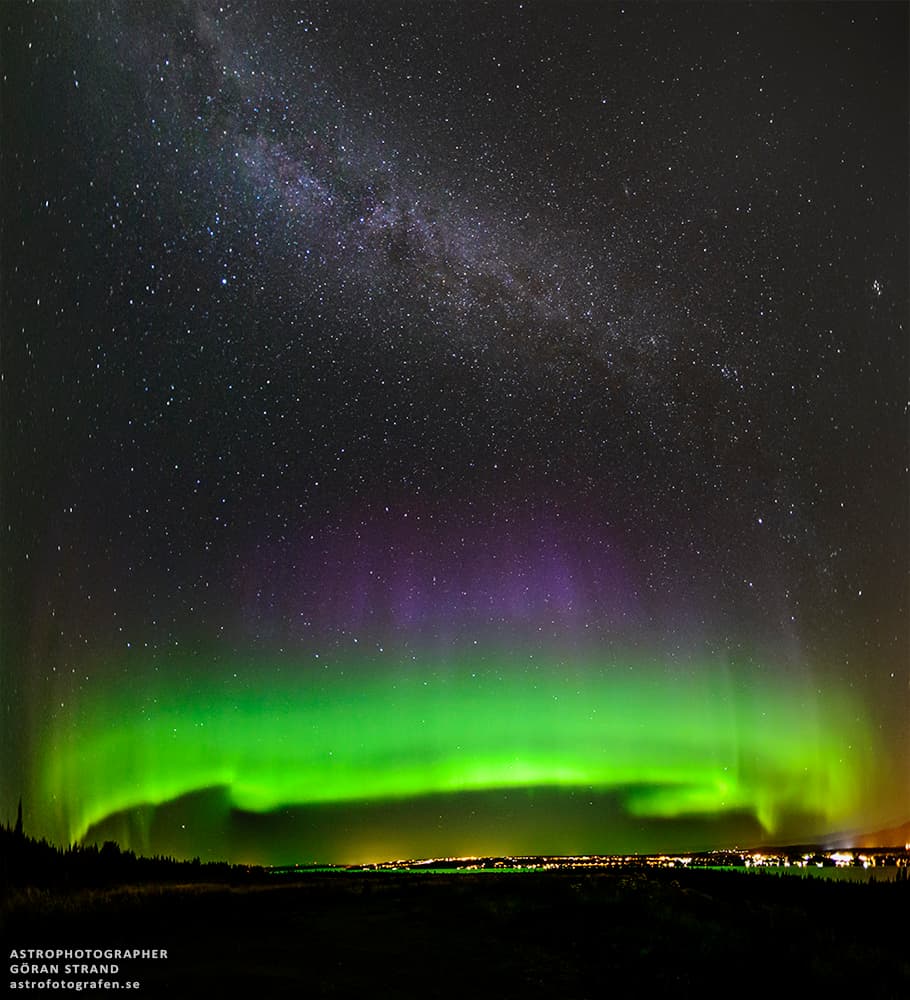 APOD: 2014 September 9 – An Aurora Cupcake with a Milky Way Topping
