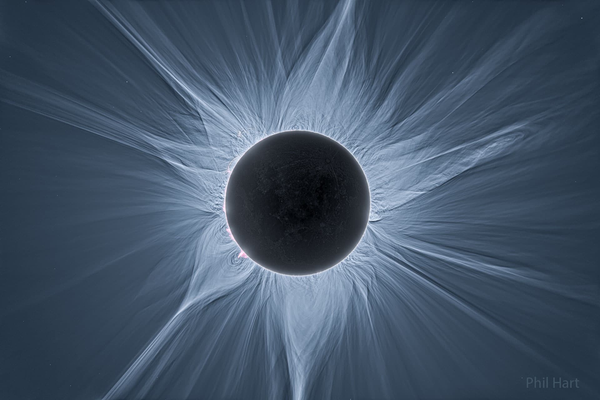APOD: 2024 April 2 – Detailed View of a Solar Eclipse Corona