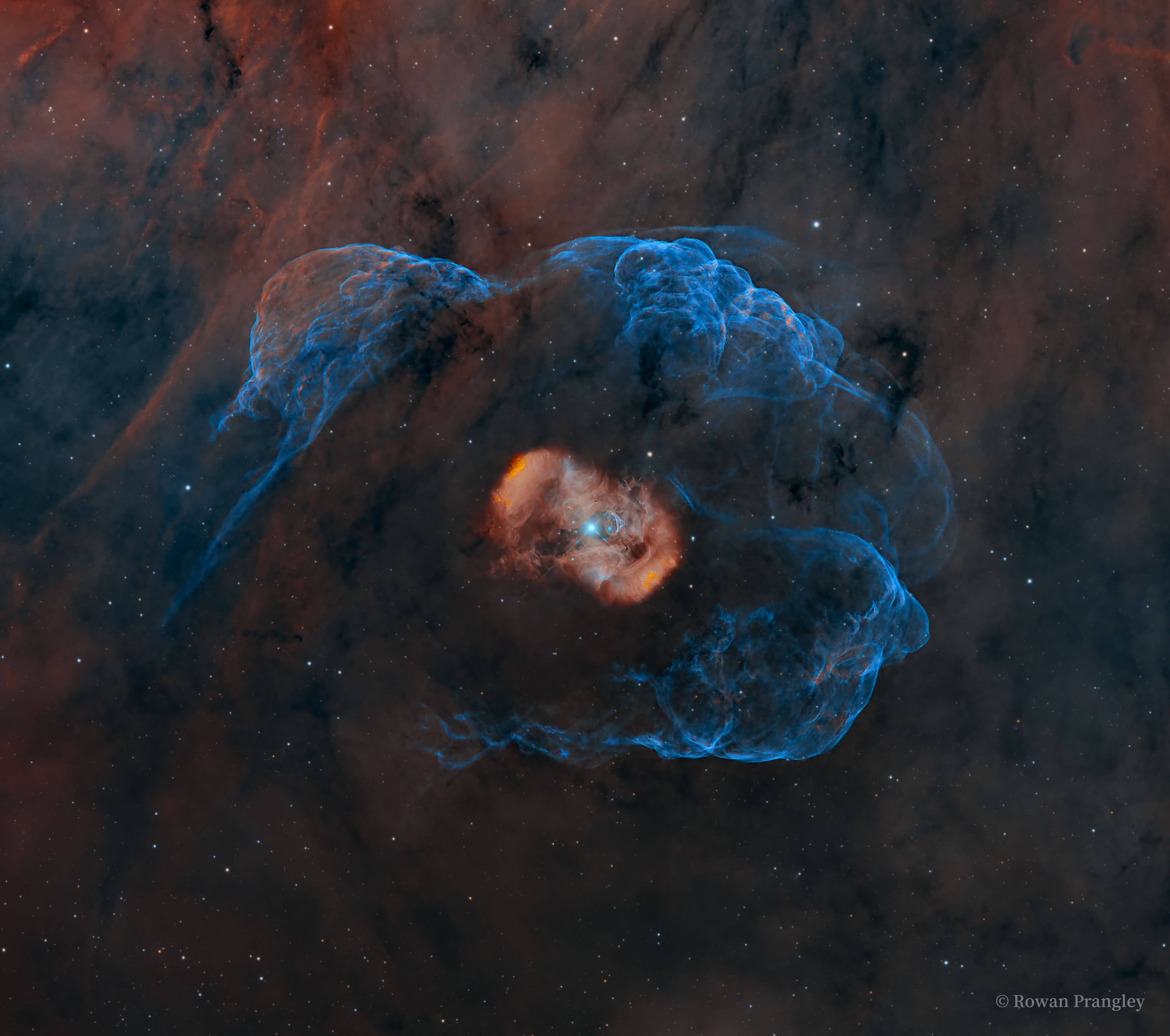 APOD: 2024 April 24 – Dragons Egg Bipolar Emission Nebula