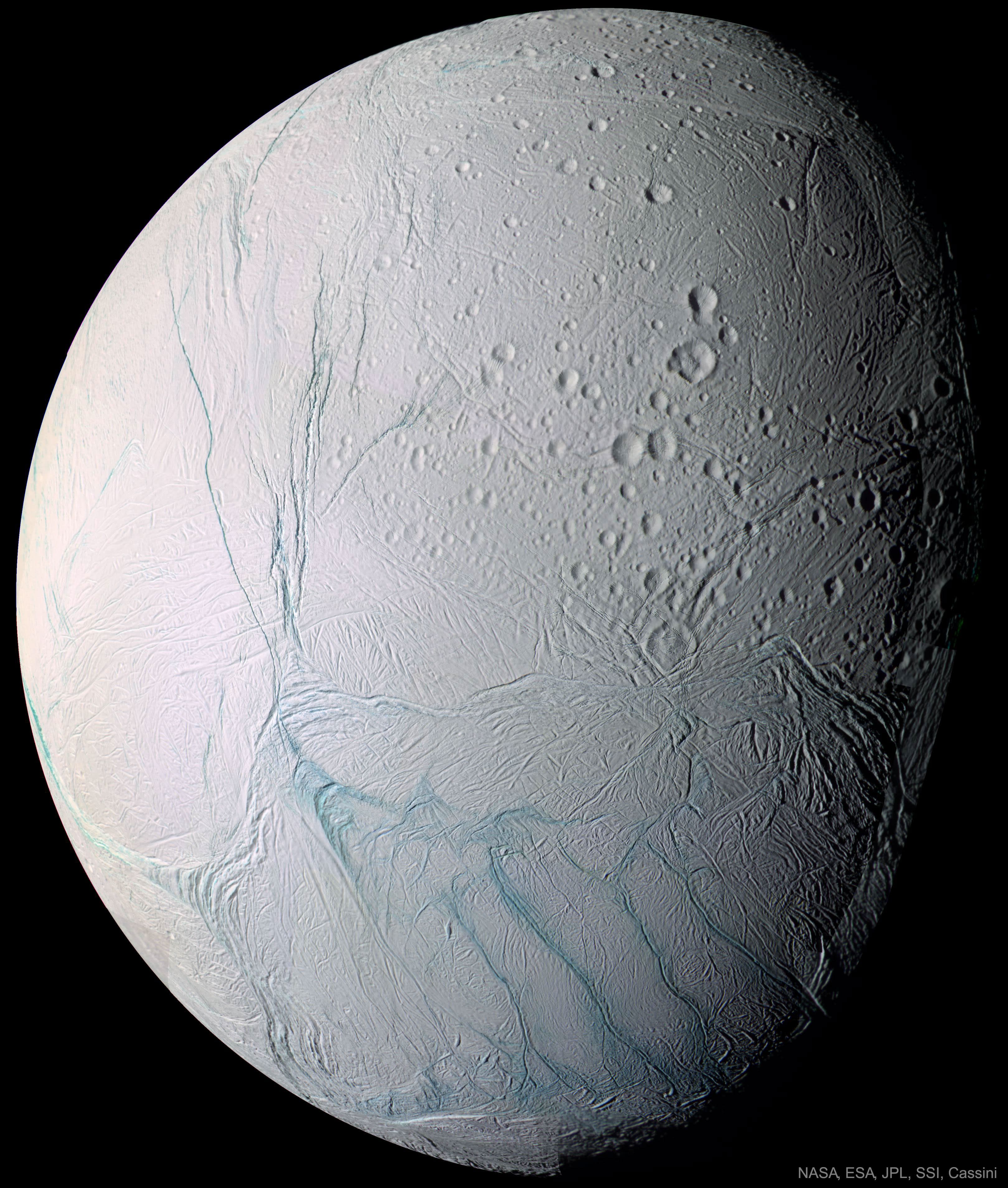 APOD: 2024 August 25 – Fresh Tiger Stripes on Saturns Enceladus