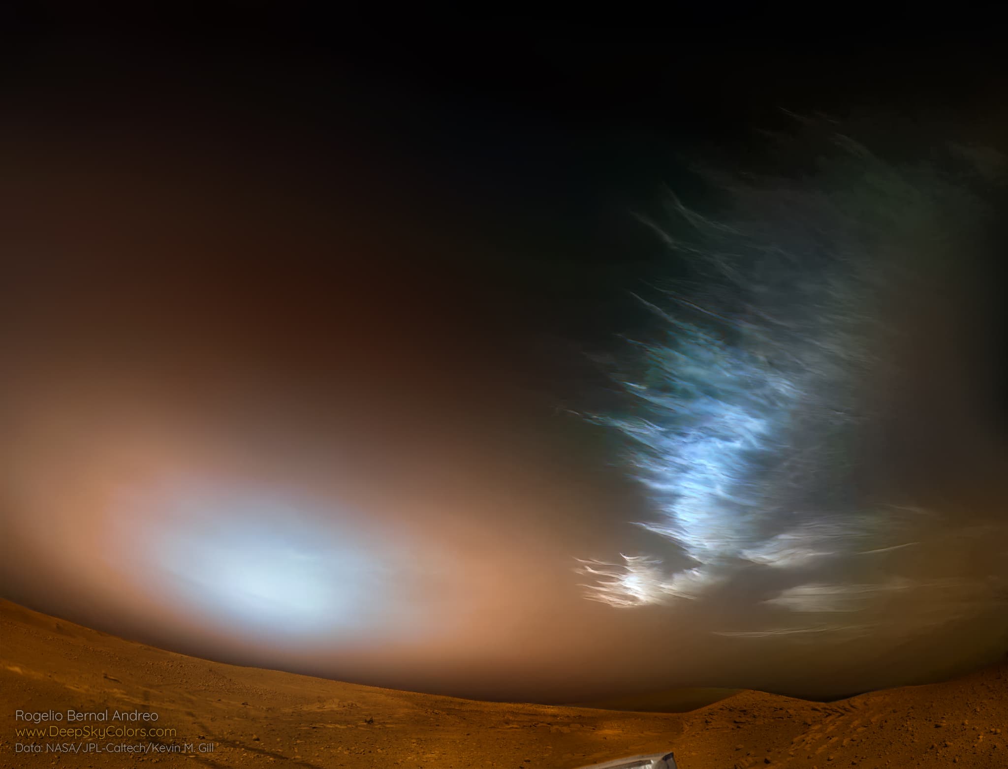 APOD: 2024 December 3 – Ice Clouds over a Red Planet