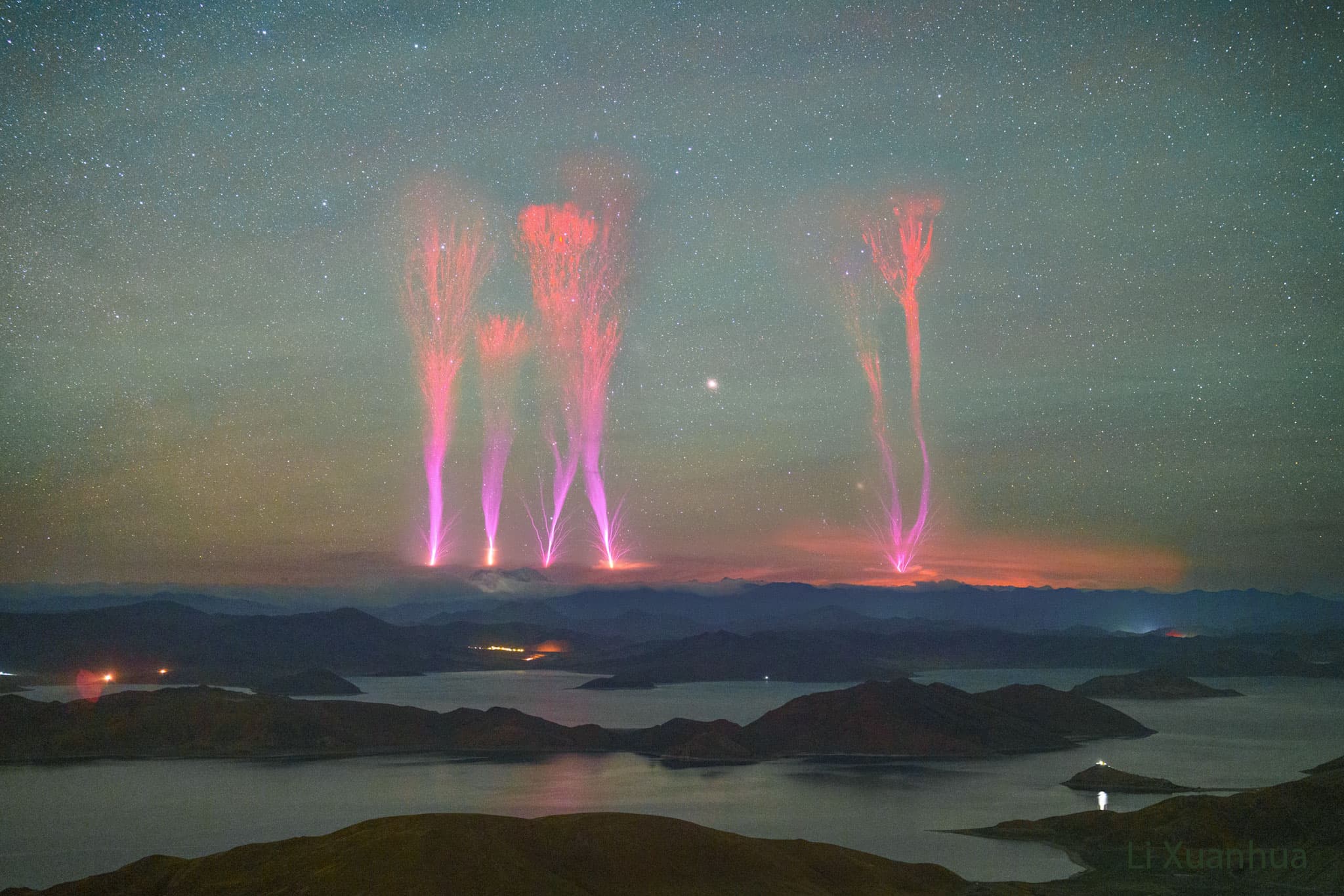 APOD: 2024 June 18 – Gigantic Jets over Himalayan Mountains