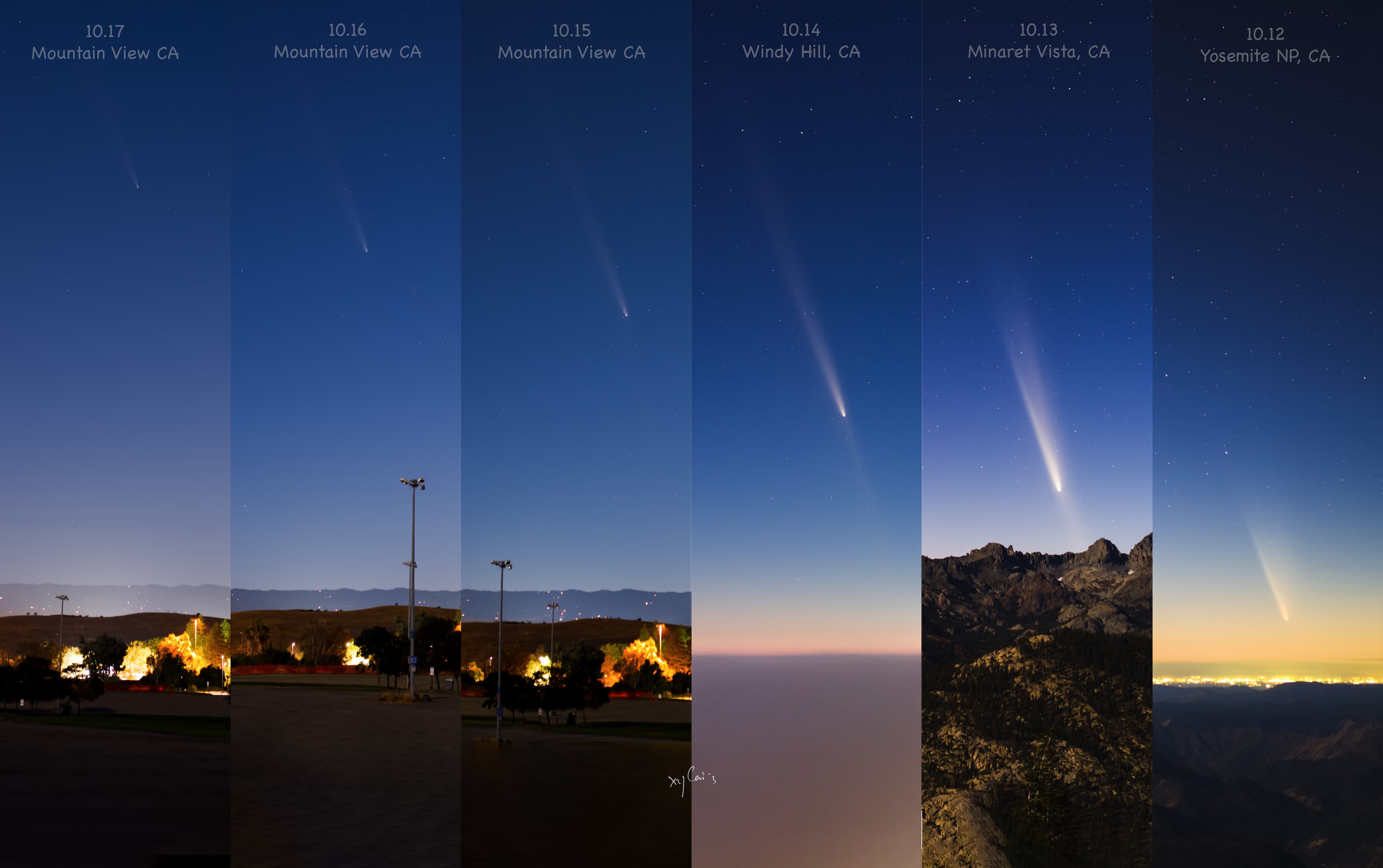 APOD: 2024 October 19 – Comet Tsuchinshan ATLAS Flys Away