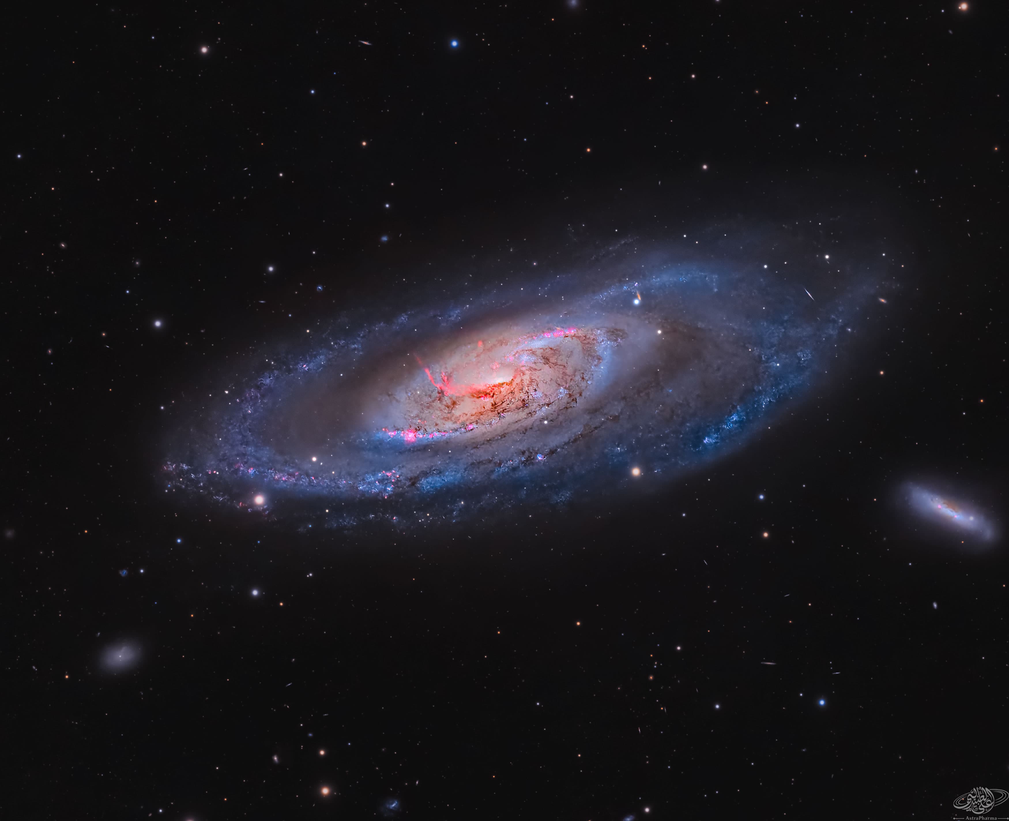 APOD: 2024 October 9 – M106: A Spiral Galaxy with a Strange Center