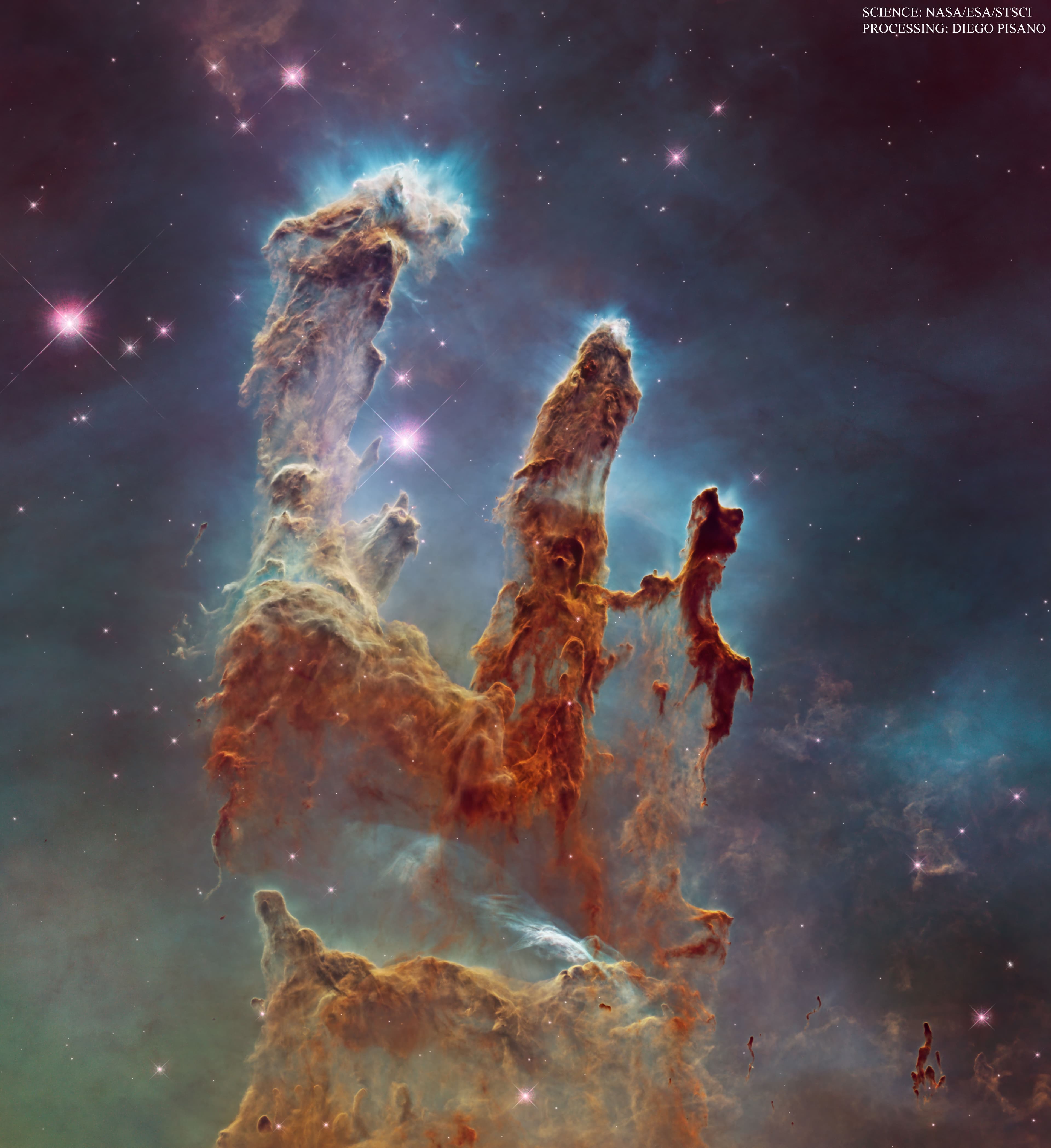 APOD: 2024 October 22 – M16: Pillars of Star Creation