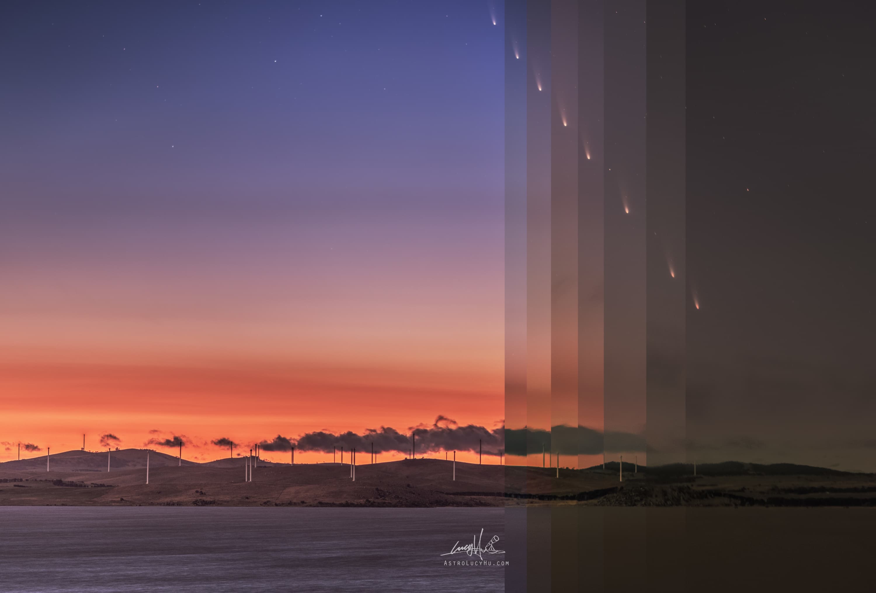 APOD: 2024 September 25 – Comet A3 Through an Australian Sunrise
