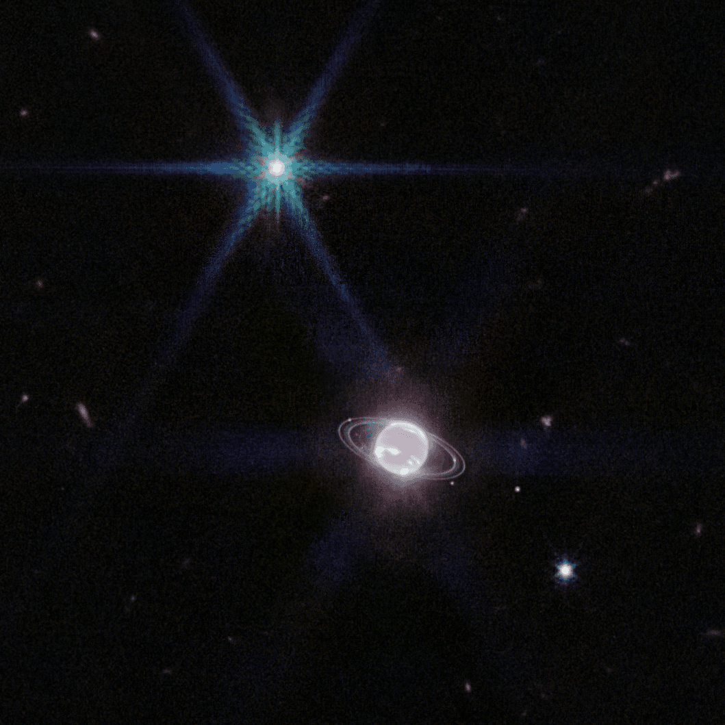 APOD: 2024 September 6 – Ringed Ice Giant Neptune