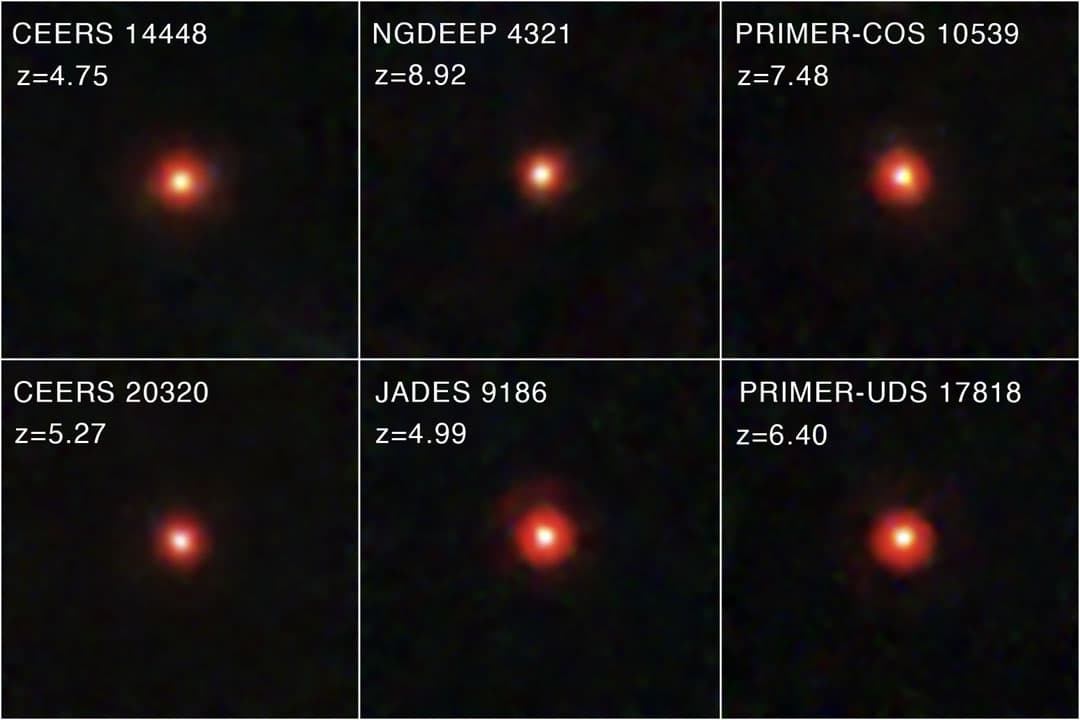 APOD: 2025 December 24 – Mystery: Little Red Dots in the Early Universe