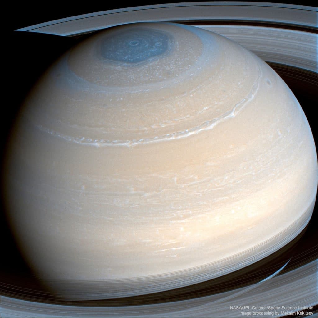 APOD: 2025 February 23 – Saturn in Infrared from Cassini
