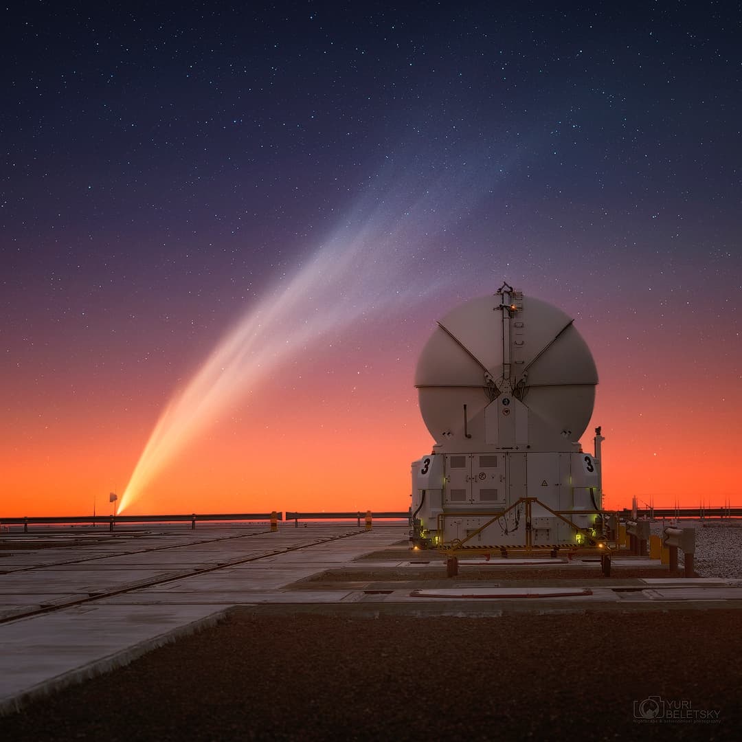 APOD: 2025 January 24 – Comet G3 ATLAS: a Tail and a Telescope