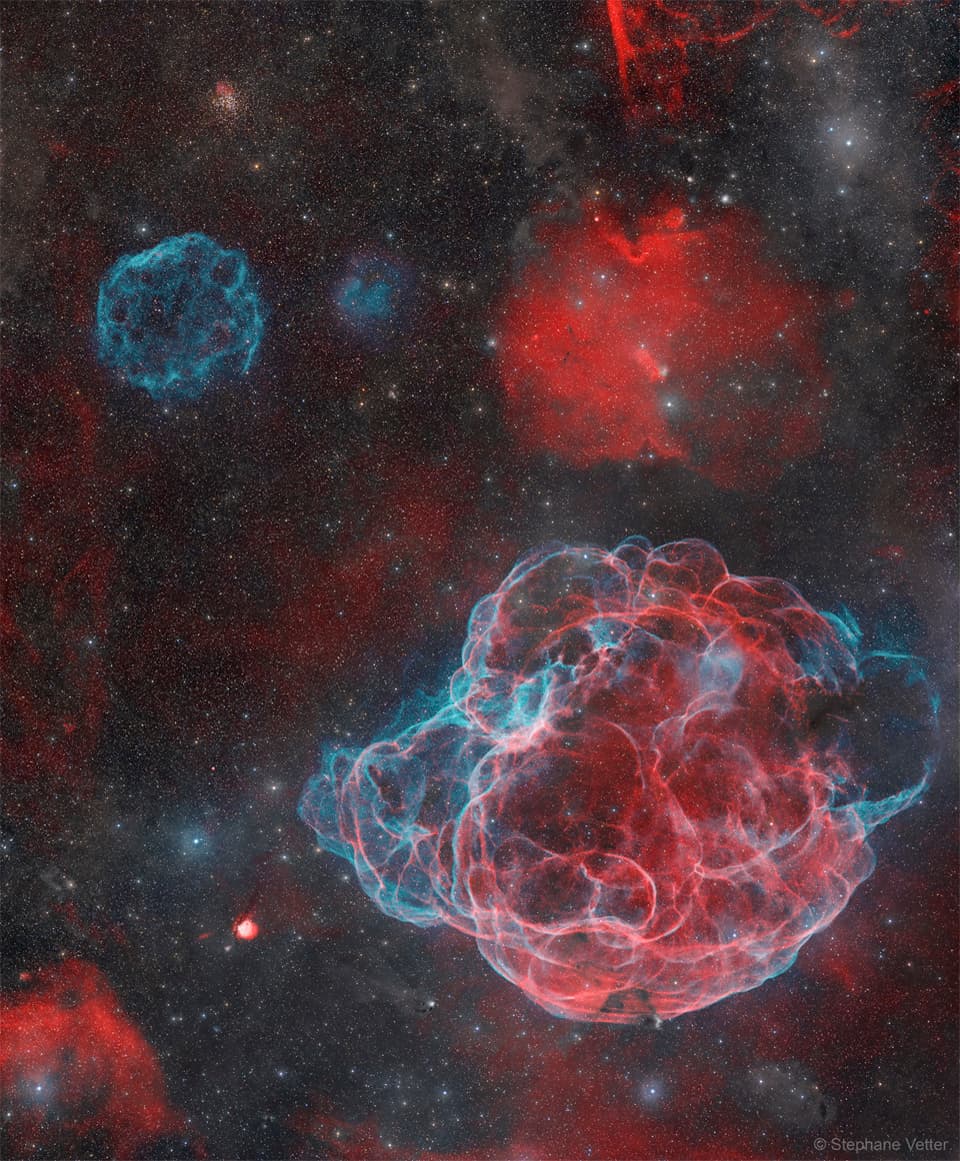 APOD: 2025 January 8 – Supernova Remnants Big and Small